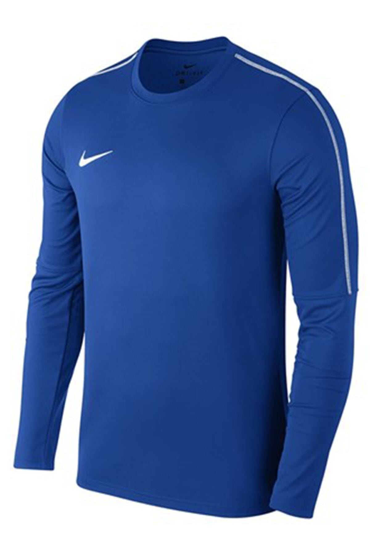 Nike Erkek Mavi Dry Park18 Crew Top Sweatshirt Aa2088-463