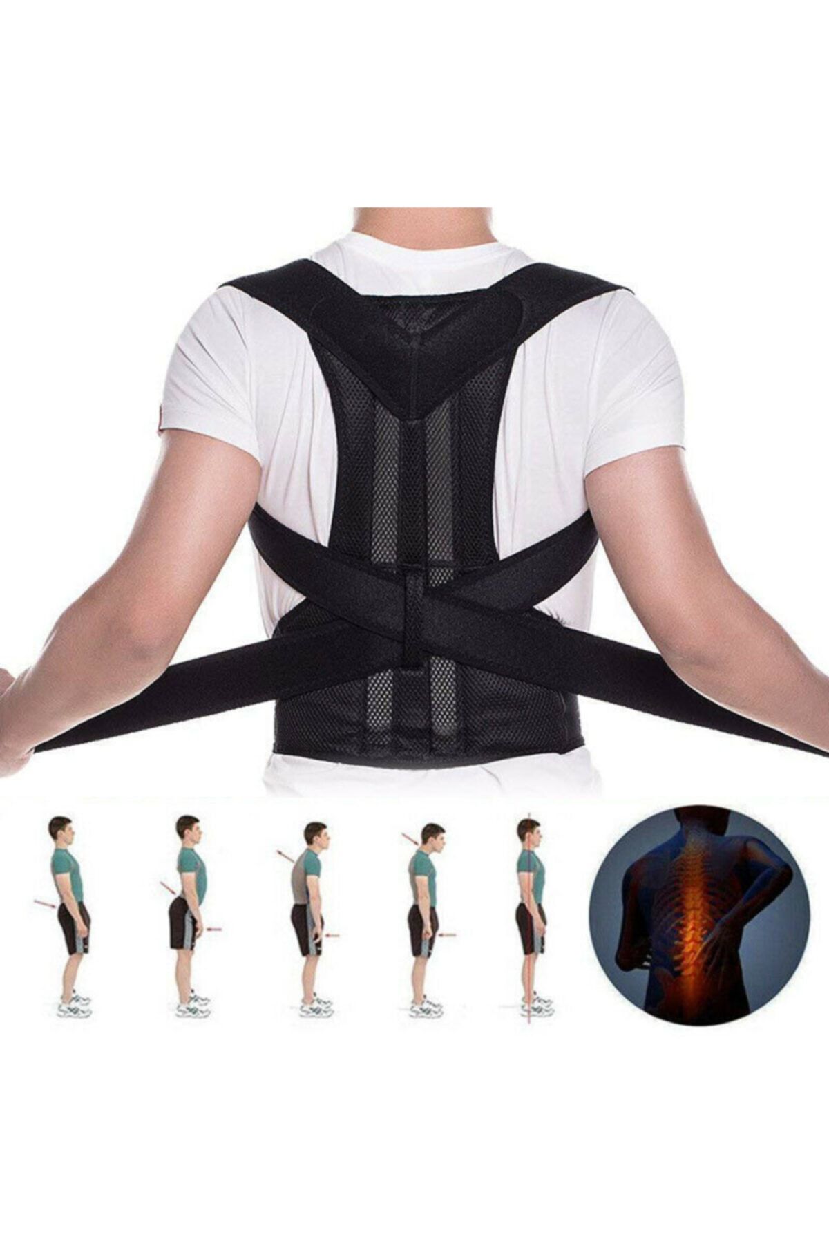 Ankaflex Orthopedic Upright Posture Corset for Women and Men Anti-Hunchback  Vest Belt to Help Stand Upright - Trendyol