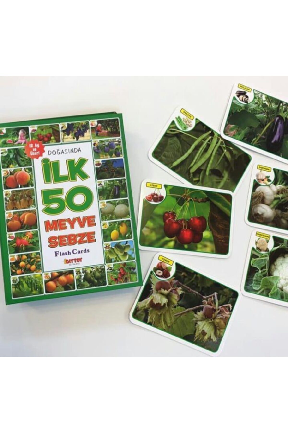 Hobialem Ilk 50 Meyve Ve Sebze, Zeka Kartları, Eğitici Kartlar, Flash Cards fotoğrafı 6 (önizleme)