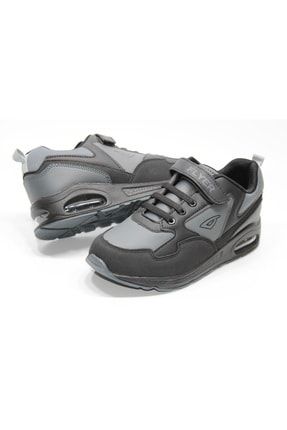 Günlük Kullanım Air Taban Cırtlı Siyah Çocuk Spor Ayakkabısı AL-920