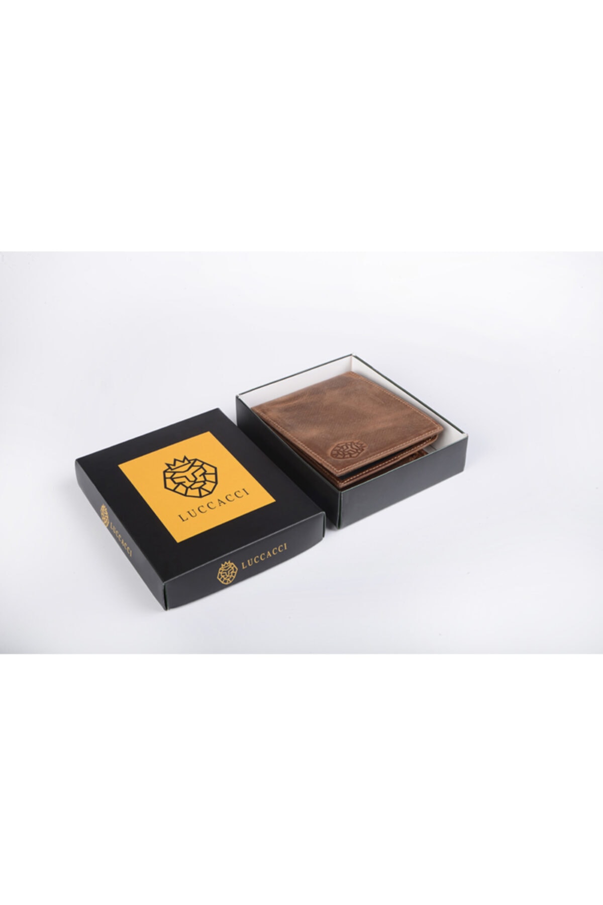 کیف پول مردانه قهوه ای LUCCACCI | DRL-83 اورجینال - تصویر 5