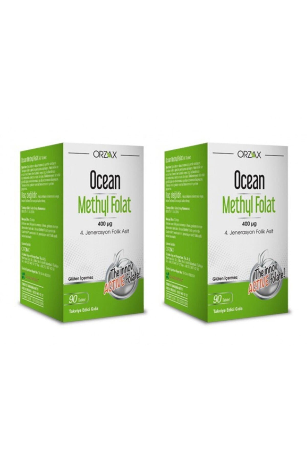 orzax ocean methyl folat 400 mcg 30
