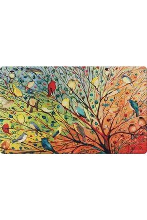 Sanat Renkli Serçeler Elmas Mozaik Tablo / Kristal Tablo 60x40cm E20202672m E20202672M