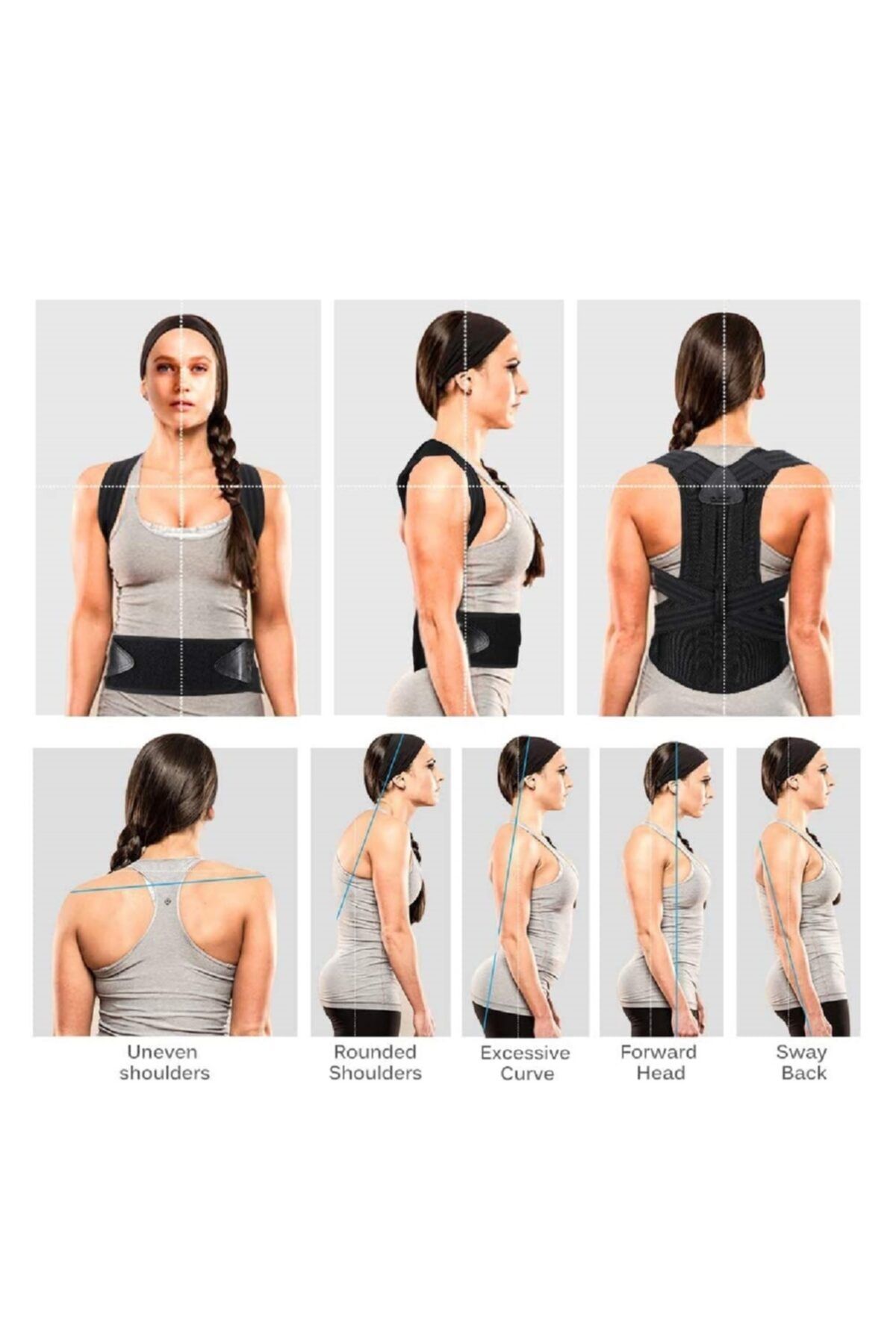 Ankaflex Orthopedic Upright Posture Corset for Women and Men Anti-Hunchback  Vest Belt to Help Stand Upright - Trendyol