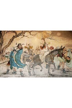 Sanat Klasik Çin Duvar Resmi Elmas Mozaik Tablo / Boncuk Işleme 50x35cm E20202209m E20202209M
