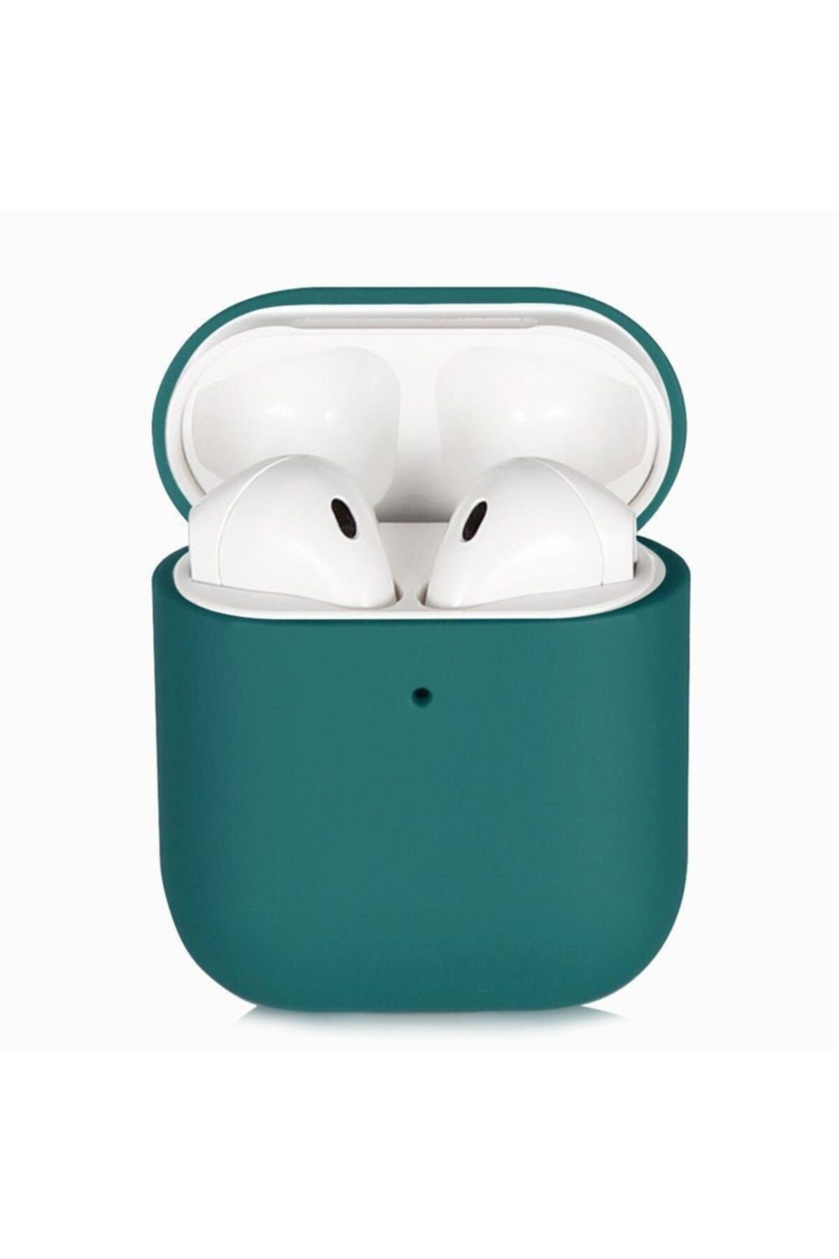 Apple Airpods Ince Ve Esnek Yapılı Kılıf - Yeşil