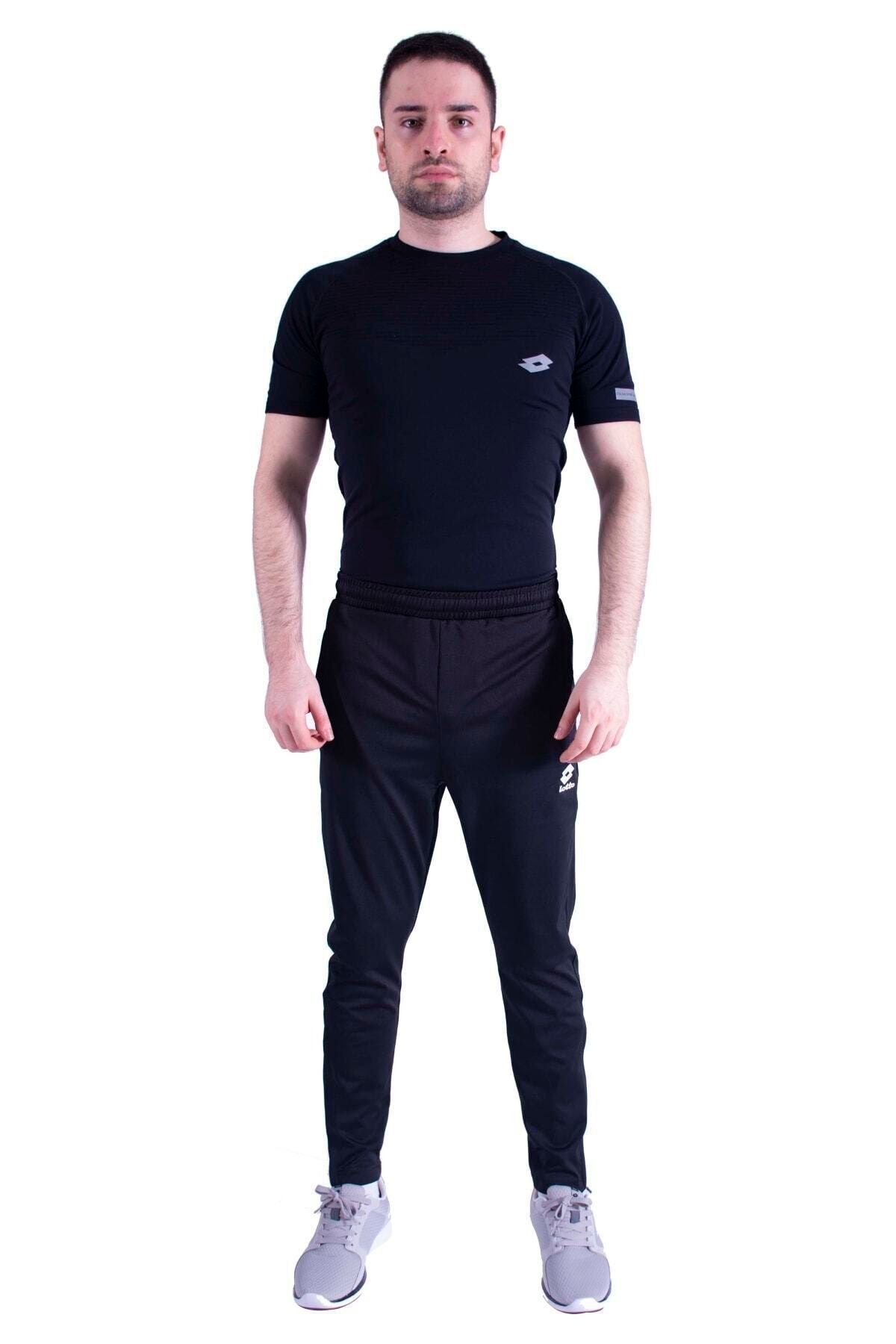 Lotto-Pantaloni de trening negri pentru bărbați Pl r8989 4