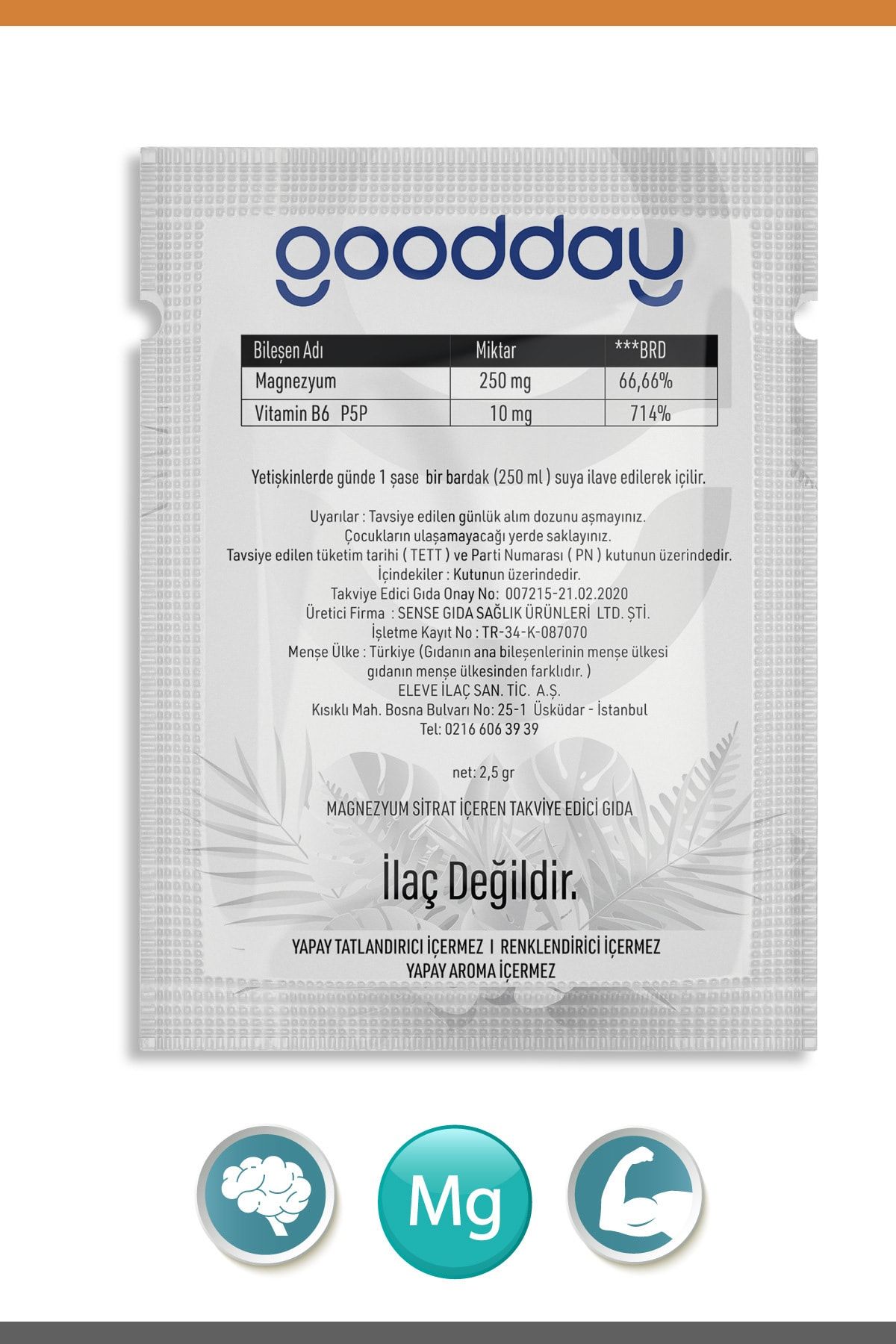 goodday Magnezyum Plus S - Magnezyum Sitrat &amp; P5p OH8291