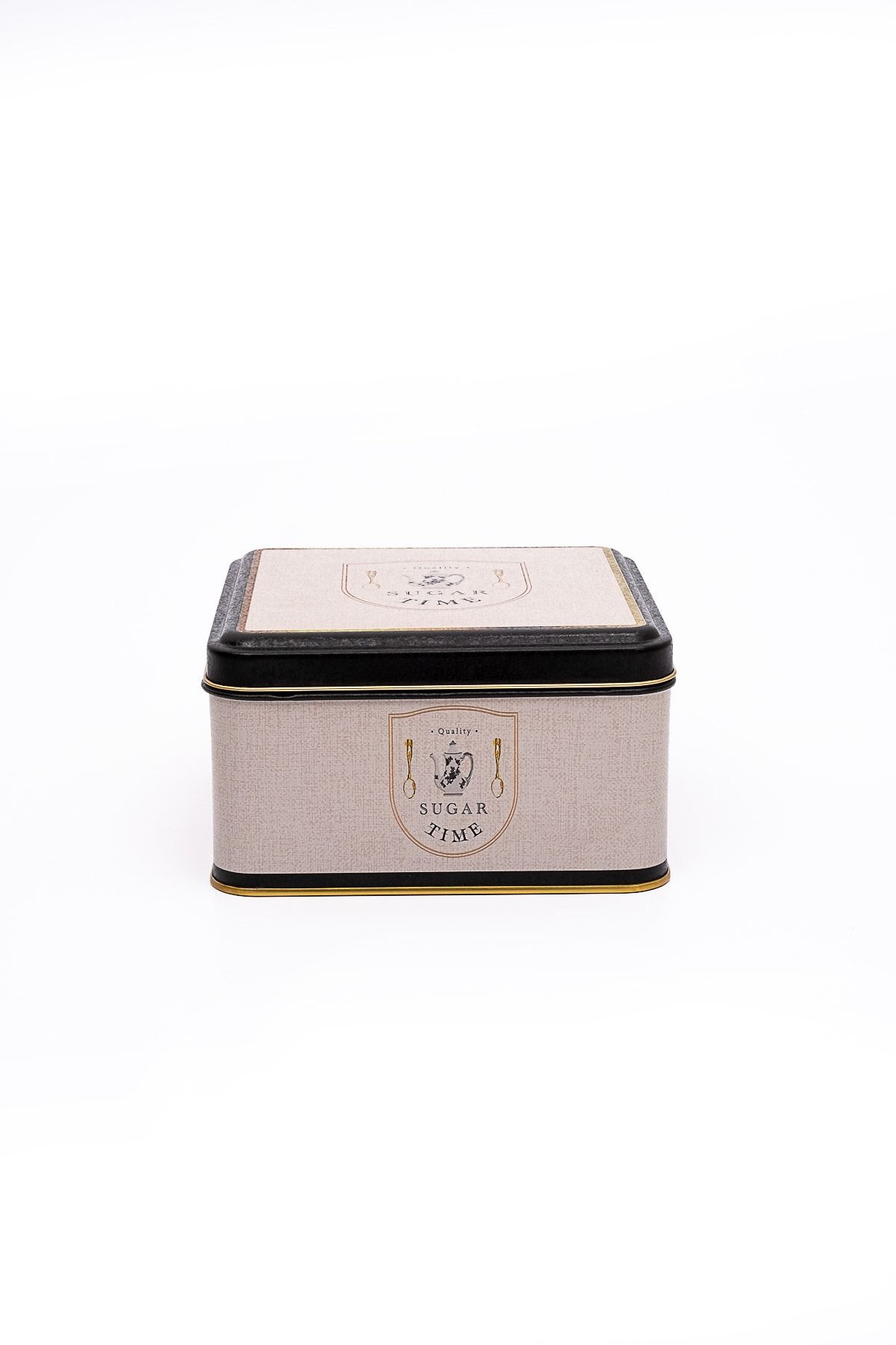 EVLE-Er026-6f Azura Sugar Patterned Square Metal Storage Container 16x16 Cm 2