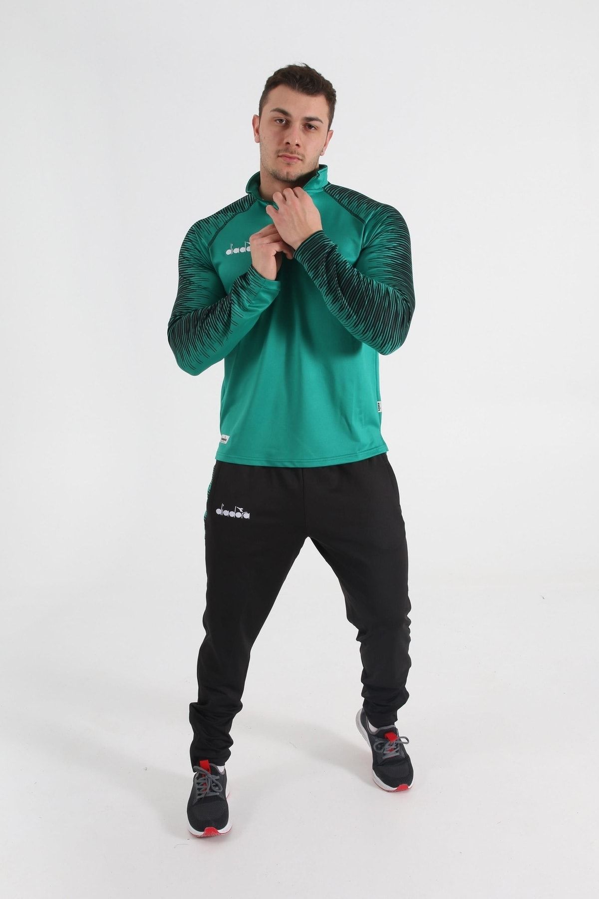 ست گرمکن ورزشی سبز مردانه و زنانه تیم تمرینی ریتم اورجینال Diadora