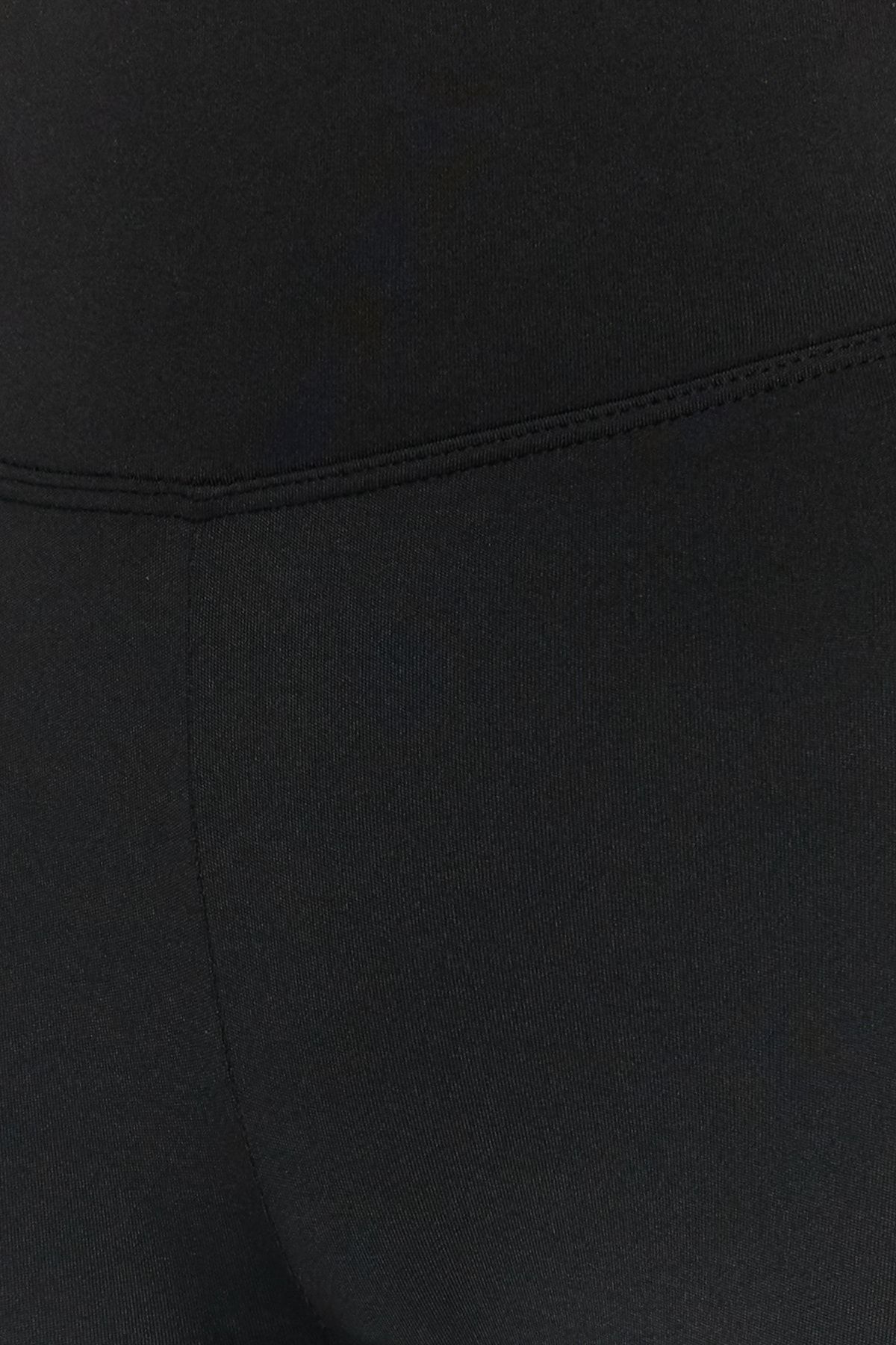 Trendyol Collection Sport-Leggings Schwarz Hoher Bund QV8619