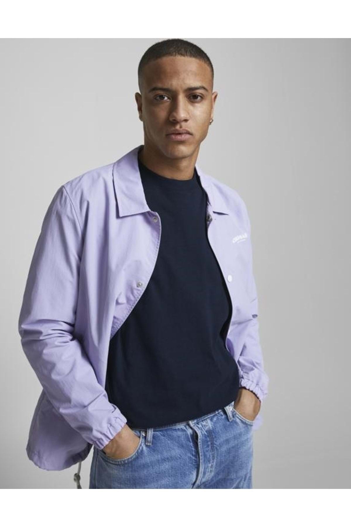 تی شرت آبی مردانه Jack & Jones 12185628 Crew Neck Basic T-shirt - Navy Blue Xxl ST04836-navy blue-xxl Jack & Jones