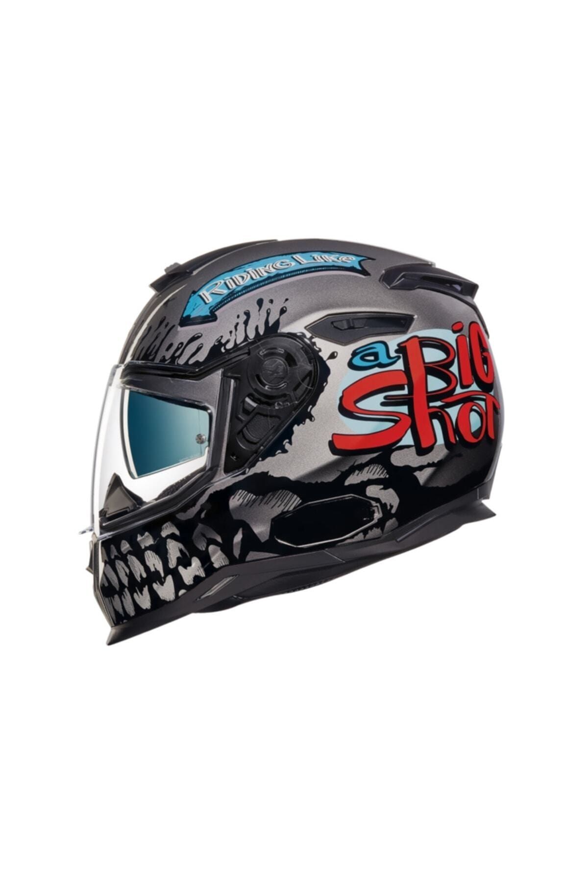 Nexx Sx.100 Big Shot Dark Gray Full Biker Helmet Pinlock Trendyol