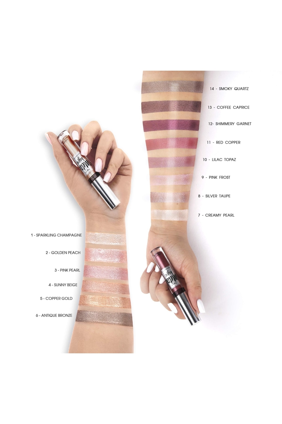 سایه چشم  نارنجی LUXVISAGE COSMETICS | 2 اورجینال - تصویر 6