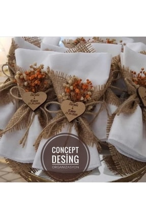 Söz Concept Desing Tasarım & Nişan & Nikah Hediyelik Dağıtmalık Mendil 20 Adet