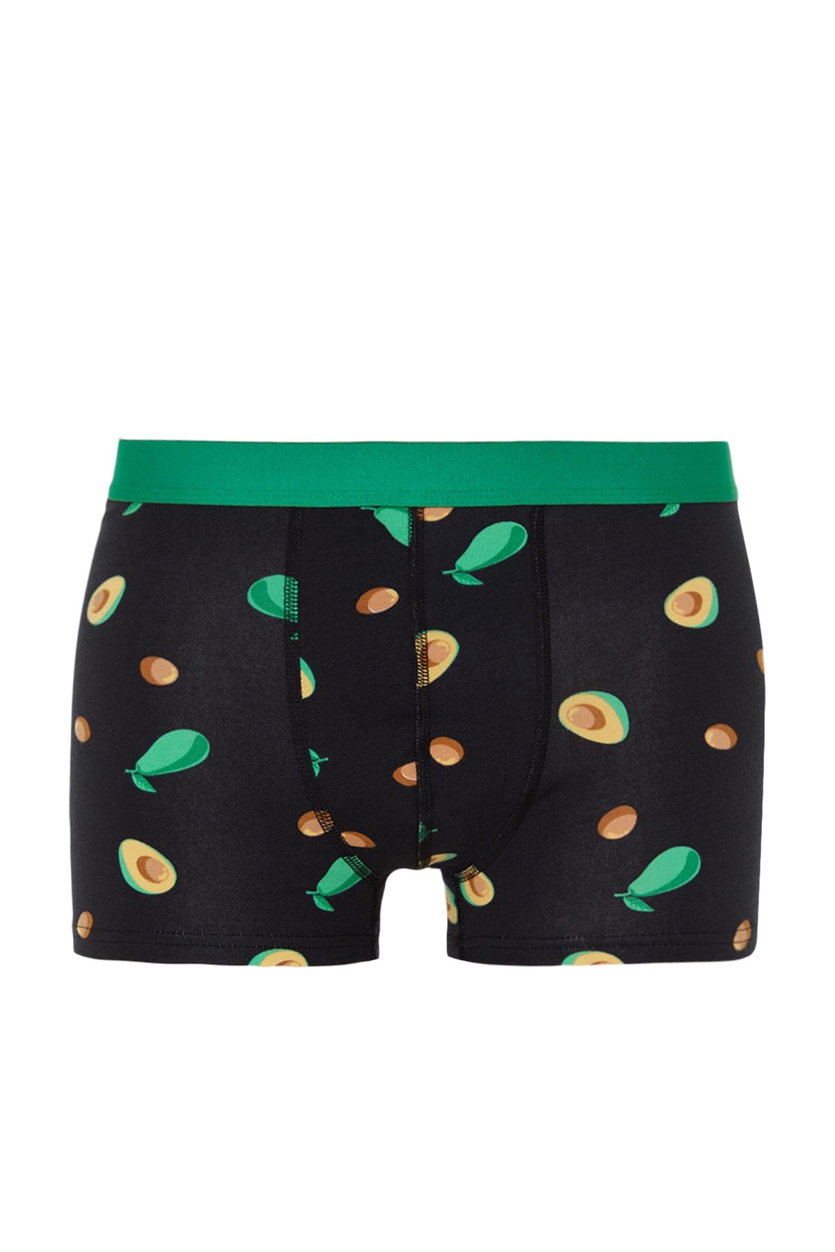 Trendyol Collection-3-teiliges Boxershorts-Set aus Baumwolle mit Avocado-Muster - Mehrfarbig, Flachpackung TMNSS23BX00014 2