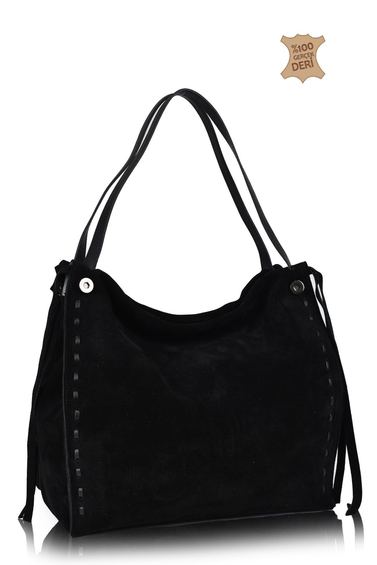 ELATAE Genuine Leather Suede Women s Shoulder Bag 1953 Trendyol