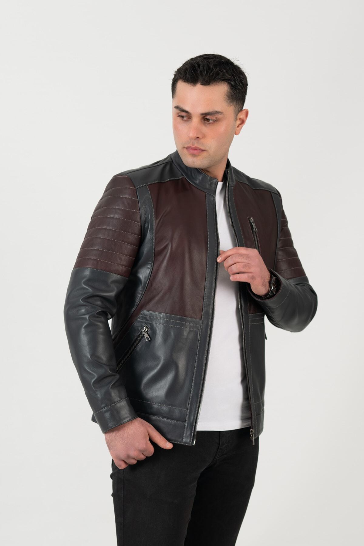 کاپشن مردانه بورگوندی DERİCLASS | IKBL-MRO اورجینال - تصویر 5