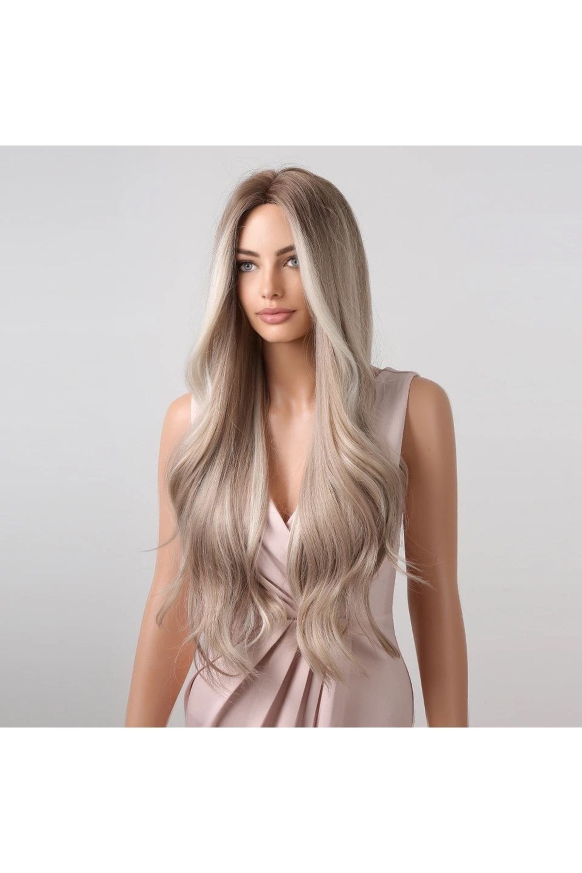 REMY HAİR Exclusive Luxury Kumral Gri Ombreli Peruk