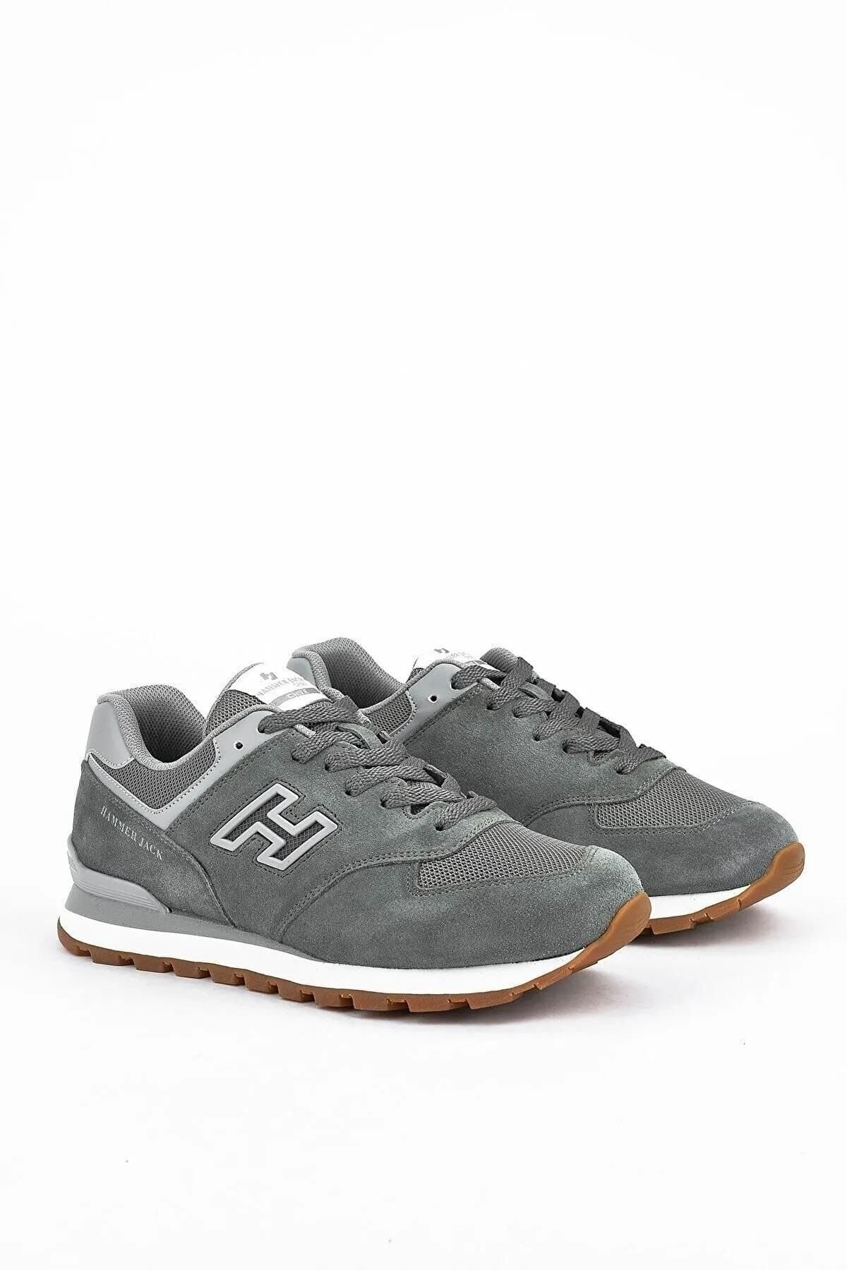 کفش ورزشی کتانی Orthopedix Chile 102 19253 چرم اصل یونیسکس Meet Grey-crepe Sneaker Hammer Jack
