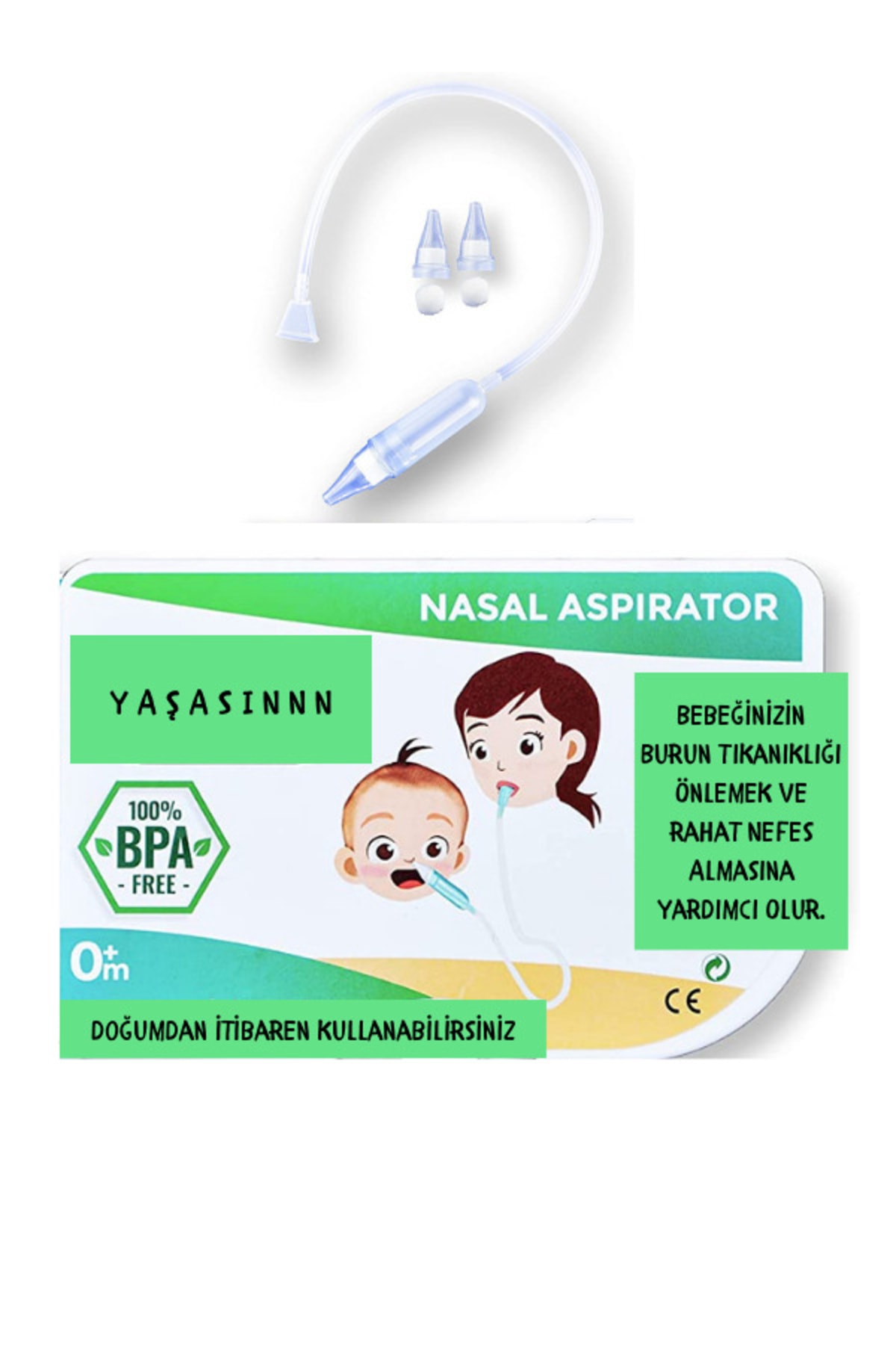 HeiN Burun Aspiratörü Yedek Ucu Bebek Burun Aspiratörü Yedek Ucu Avantajlı Ekonomik Paket Nazal Aspiratör fotoğrafı 4 (önizleme)
