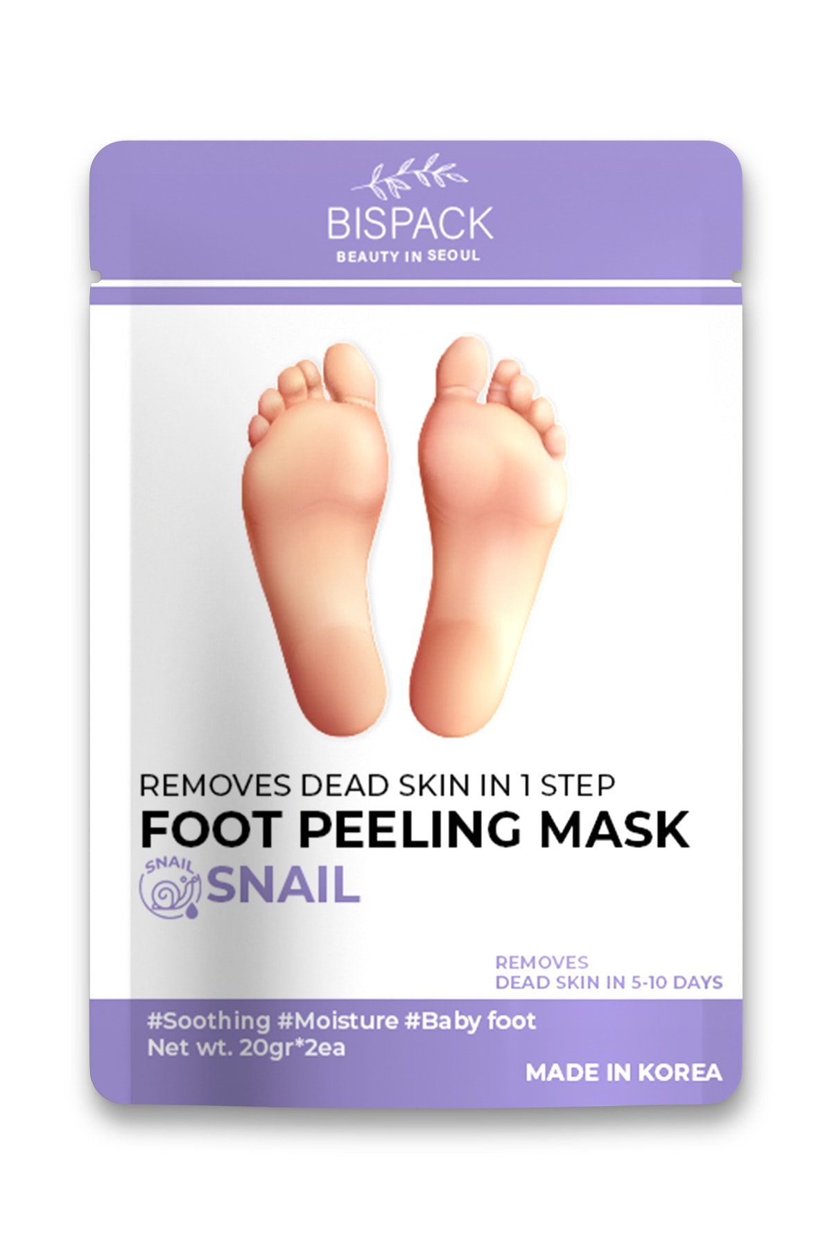 BISPACK Korean Çorap Tipi Soyulan Ayak Peeling Maskesi - Miracle Foot Peeling Pack