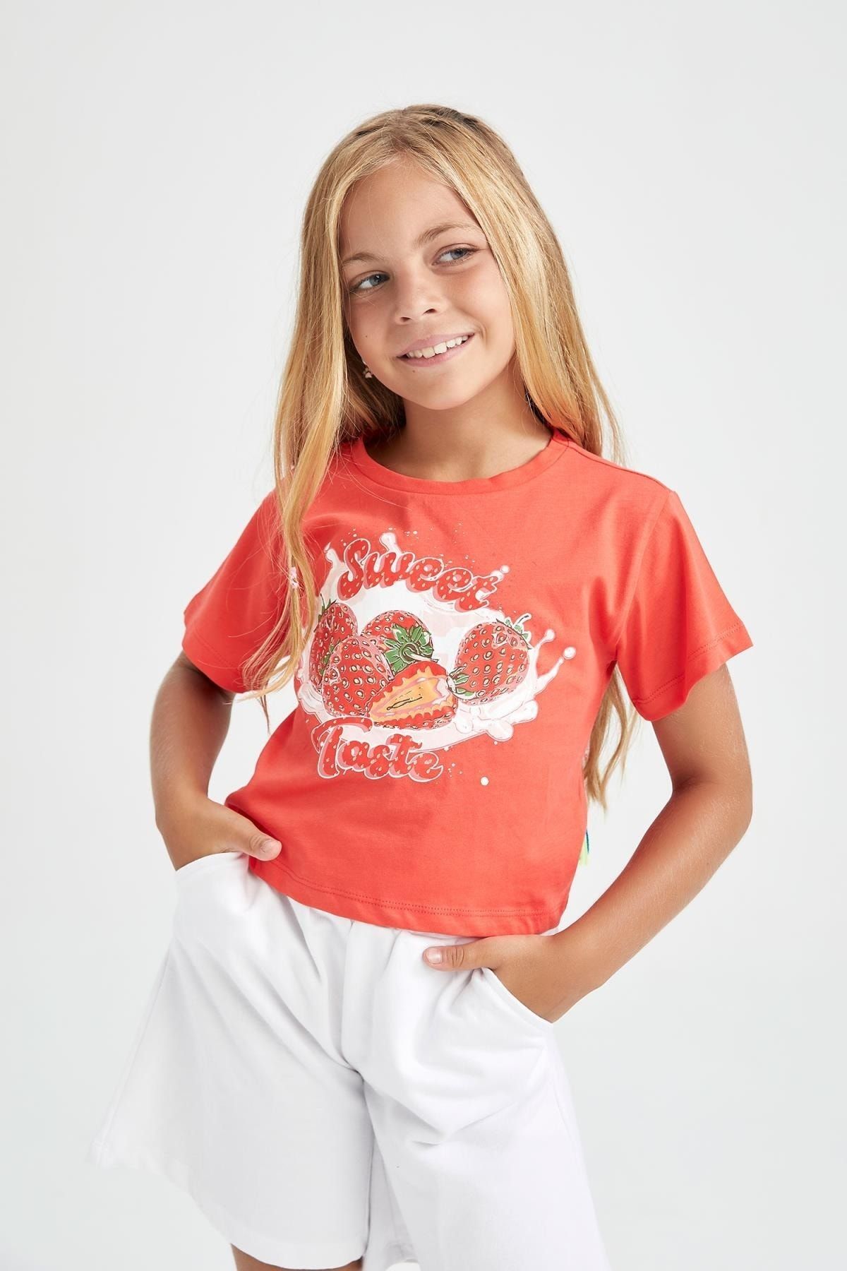 DeFacto T-Shirt Rot Regular Fit