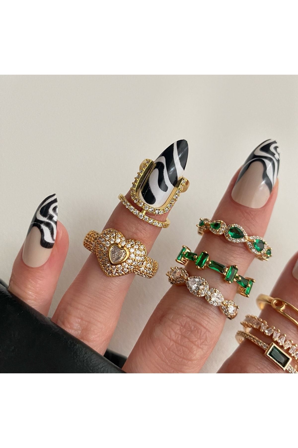 Nail jewellery ring deals