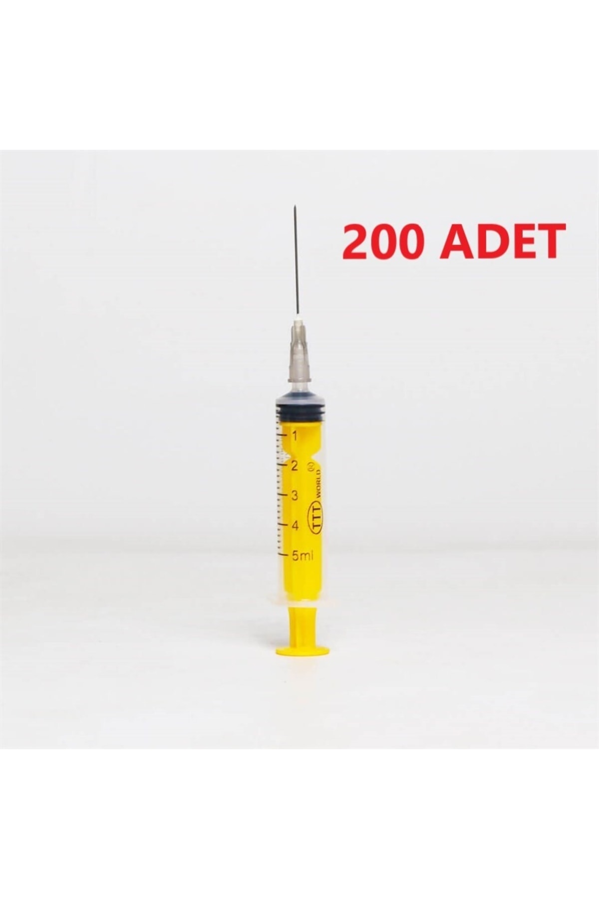 TTT WORLD 5 Cc Siyah Uçlu ( 5 ml ) Enjektör 200 Adet