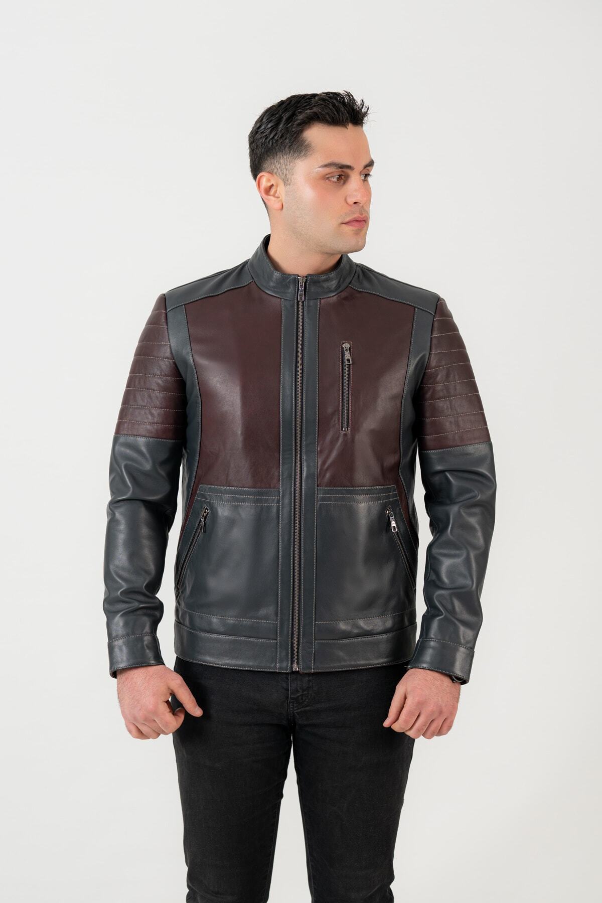 کاپشن مردانه بورگوندی DERİCLASS | IKBL-MRO اورجینال - تصویر 4