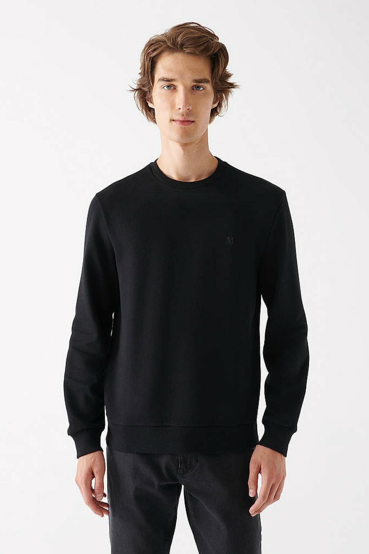 سویشرت مردانه مشکی ماوی | 065751-900-STD اورجینال - تصویر 3