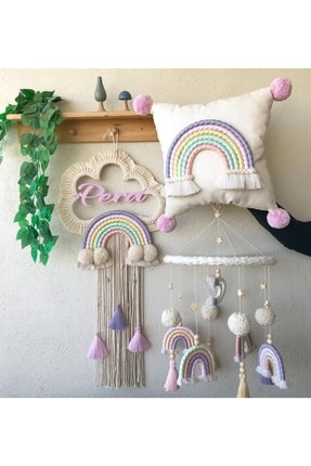 Cleopatra Dekorasyon Makrome Dönence Kapı Süsü Takı Yastığı