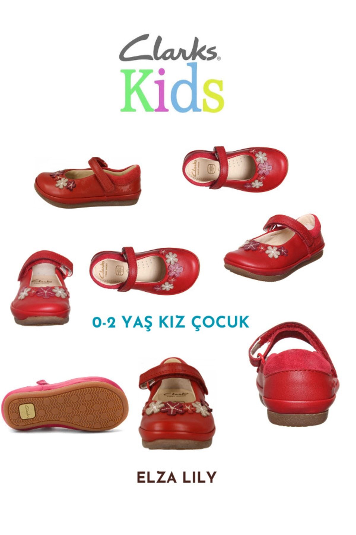CLARKS Kız Çocuk 0-2 Yaş Ayakkabısı Yürümeye Başlayan Ilk Ürün Adı Elza Lily | 52%'YE KADAR İNDİRİM | yoglobalnetwork.com