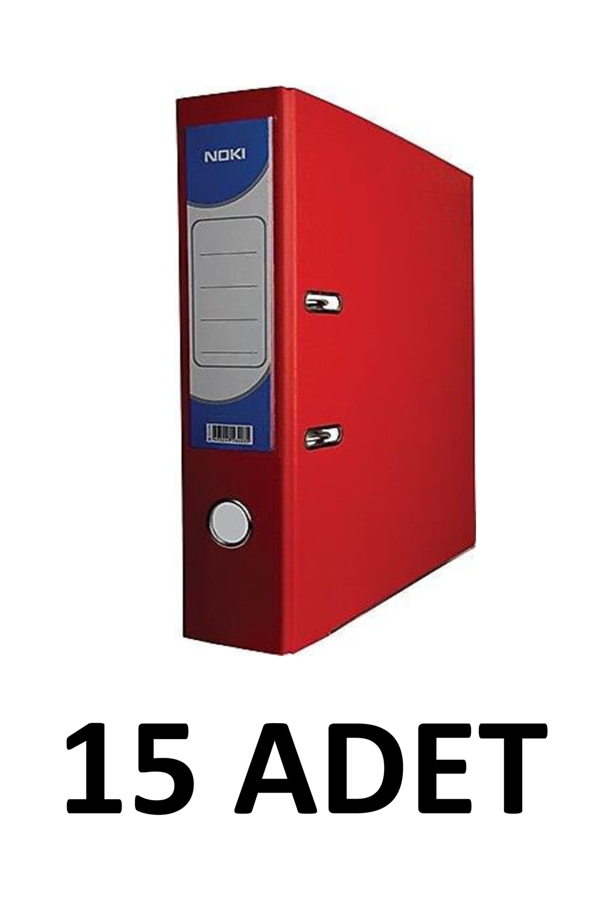 Noki 15 Adet Kırmızı Geniş Plastik Klasör