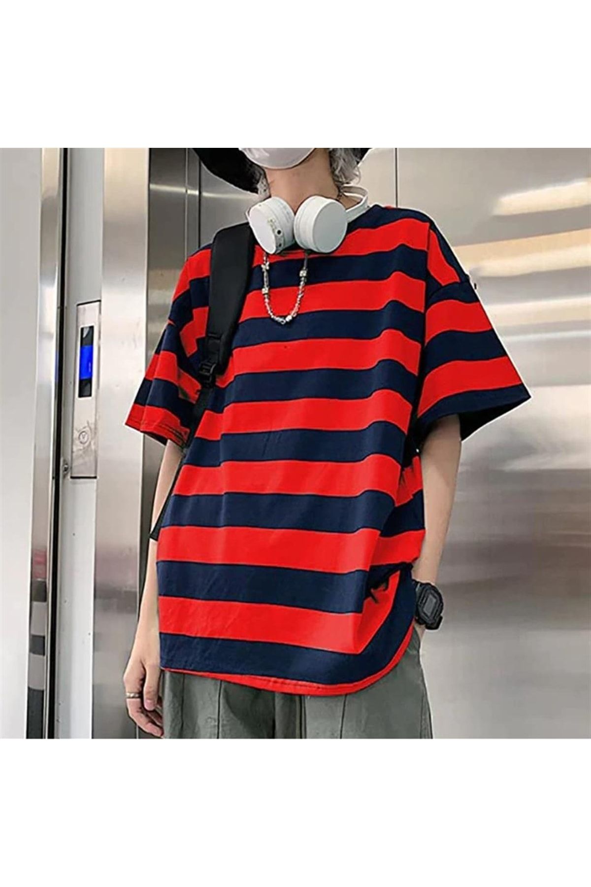 Striped t shirt aesthetic sales
