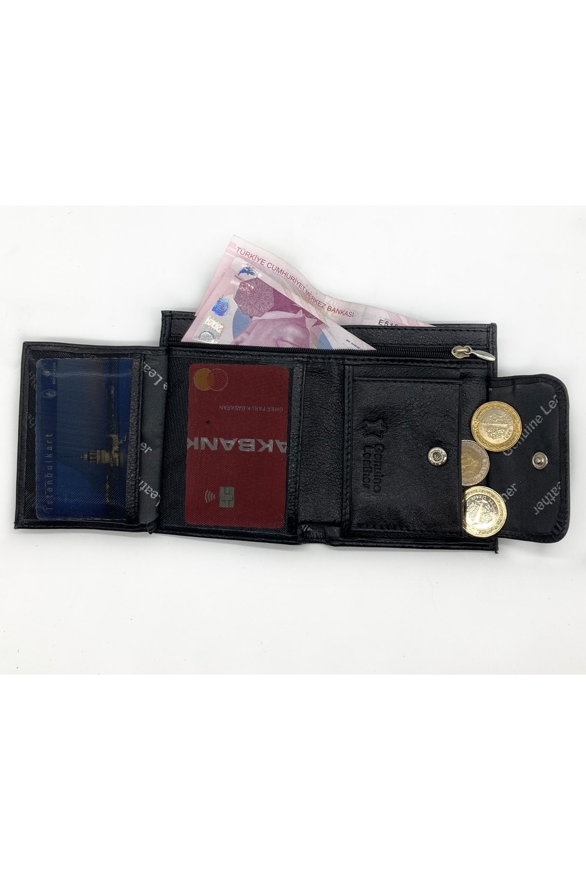 کیف پول مردانه مشکی MKM | sc030623-8 اورجینال - تصویر 2