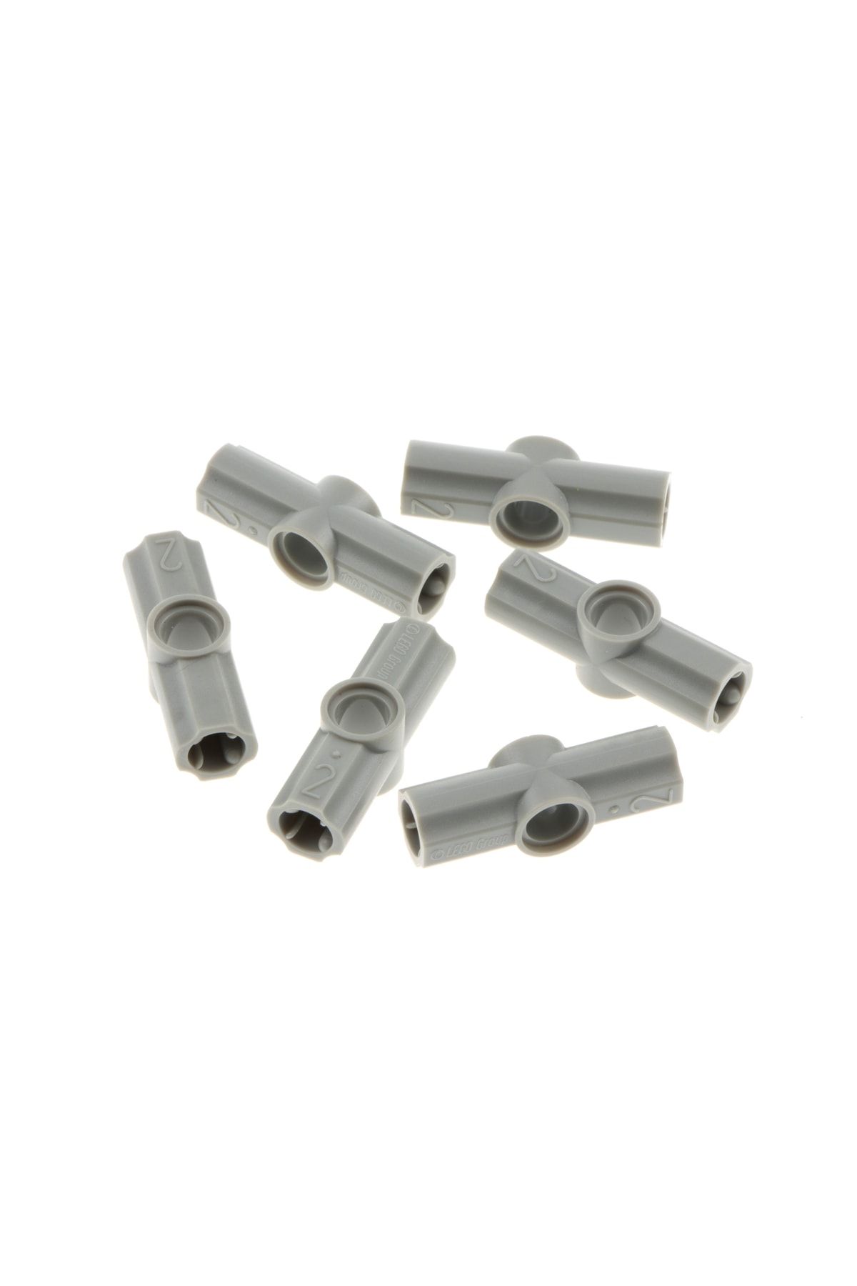 LEGO-Original Technic Custom Axle Connector Angled#2 Connection Parts Light Gray 4 Pieces to Send 1