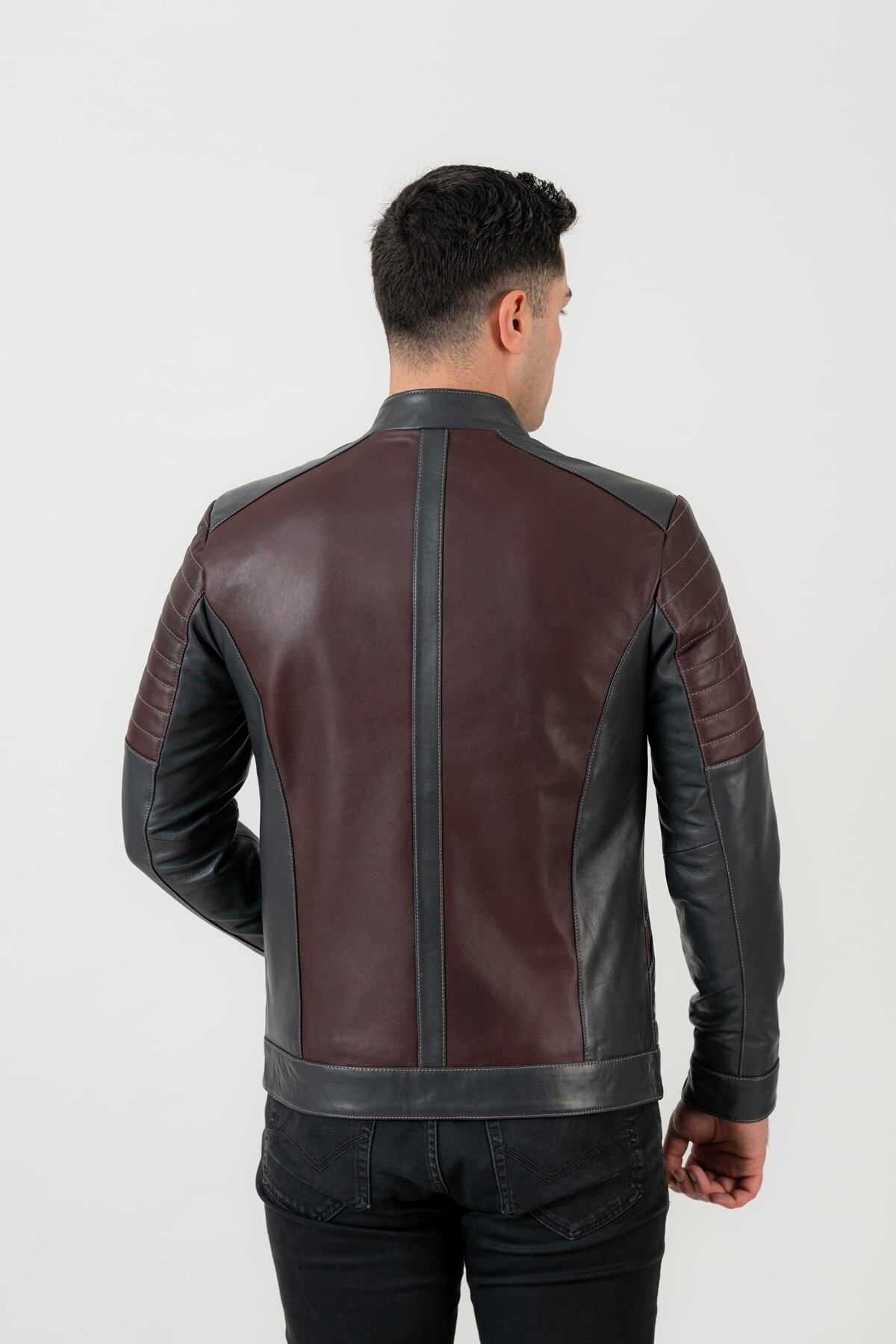 کاپشن مردانه بورگوندی DERİCLASS | IKBL-MRO اورجینال - تصویر 6