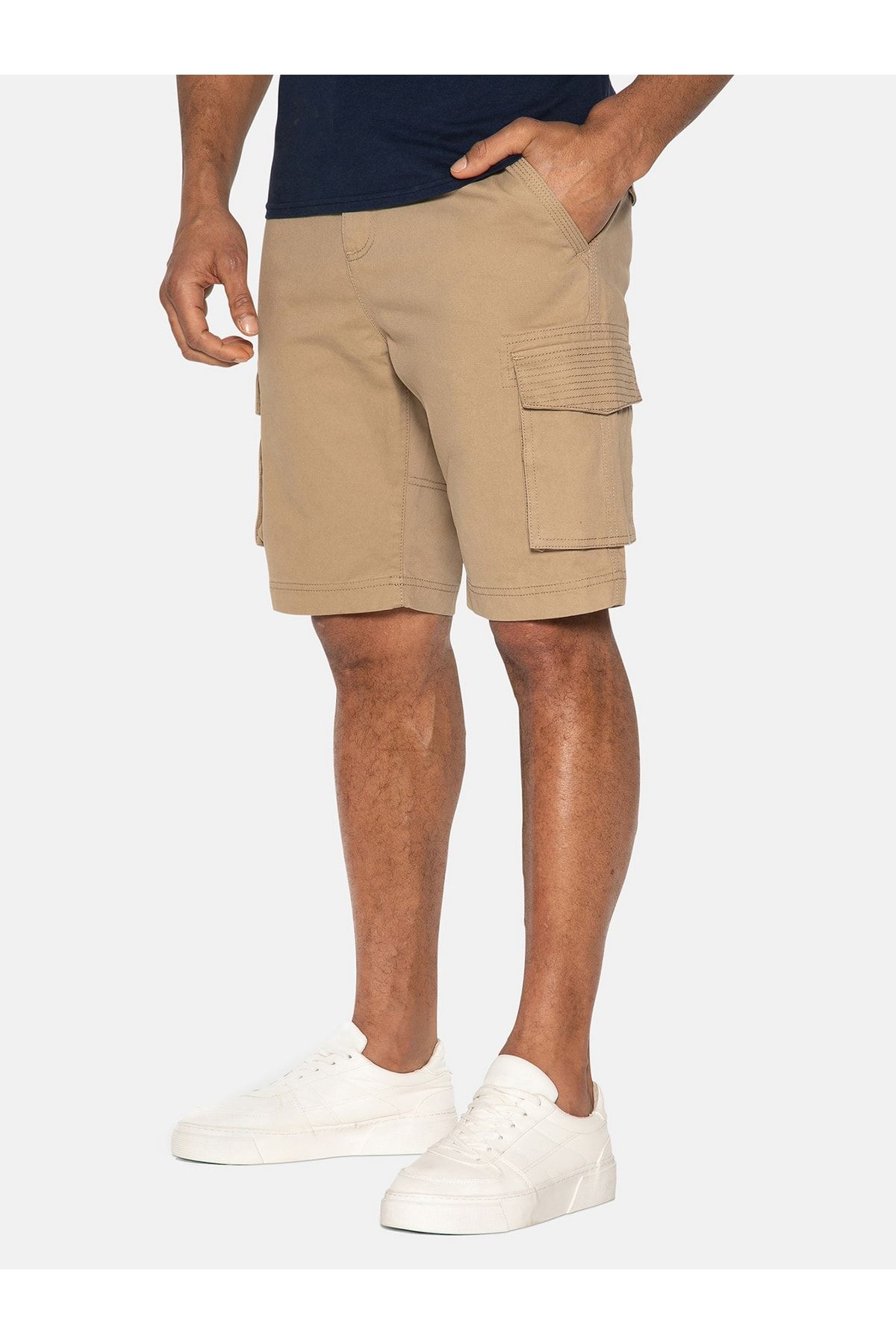 Threadbare Shorts Beige Mittlerer Bund