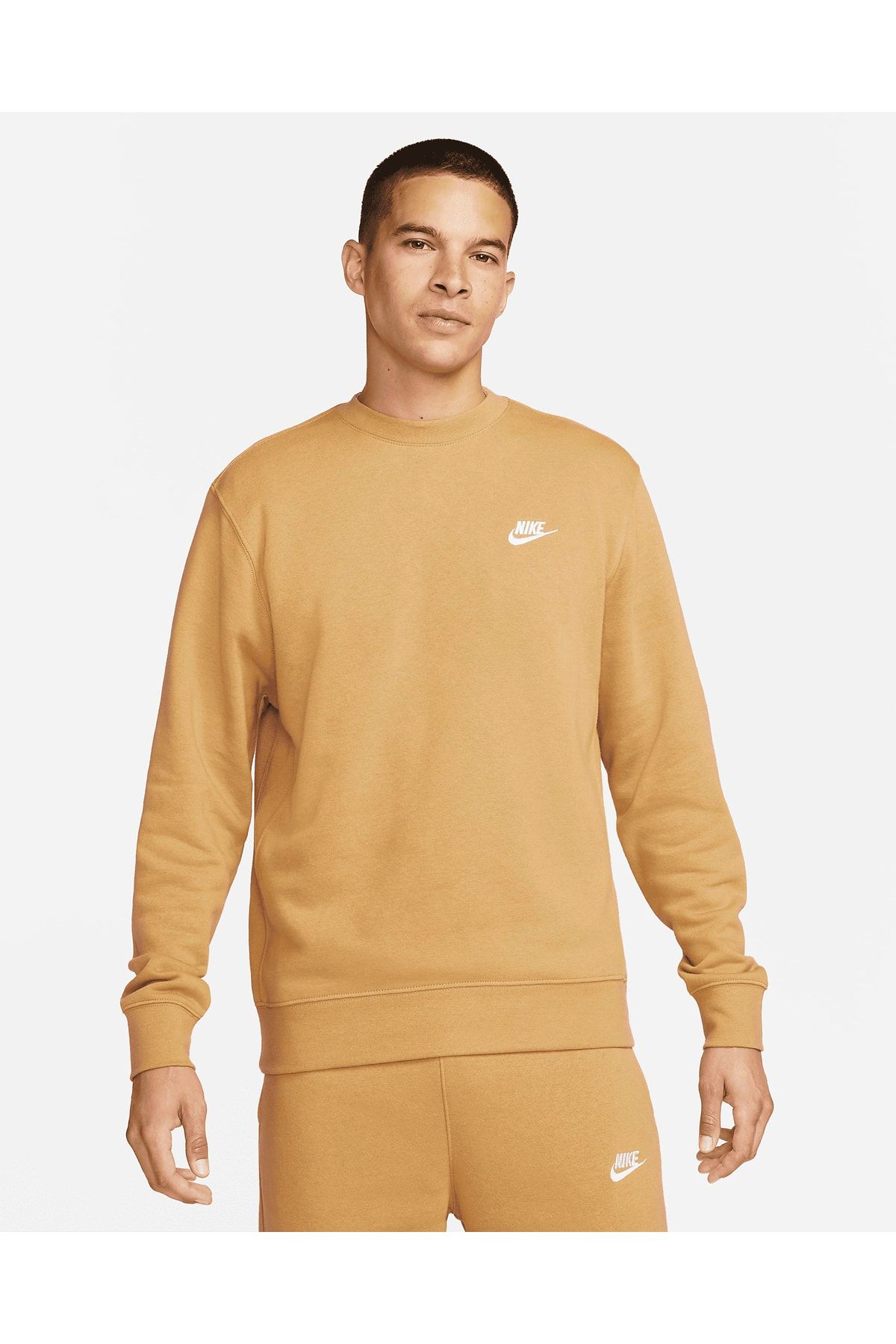 Nike Sweatshirt Yellow Sportswear Trendyol