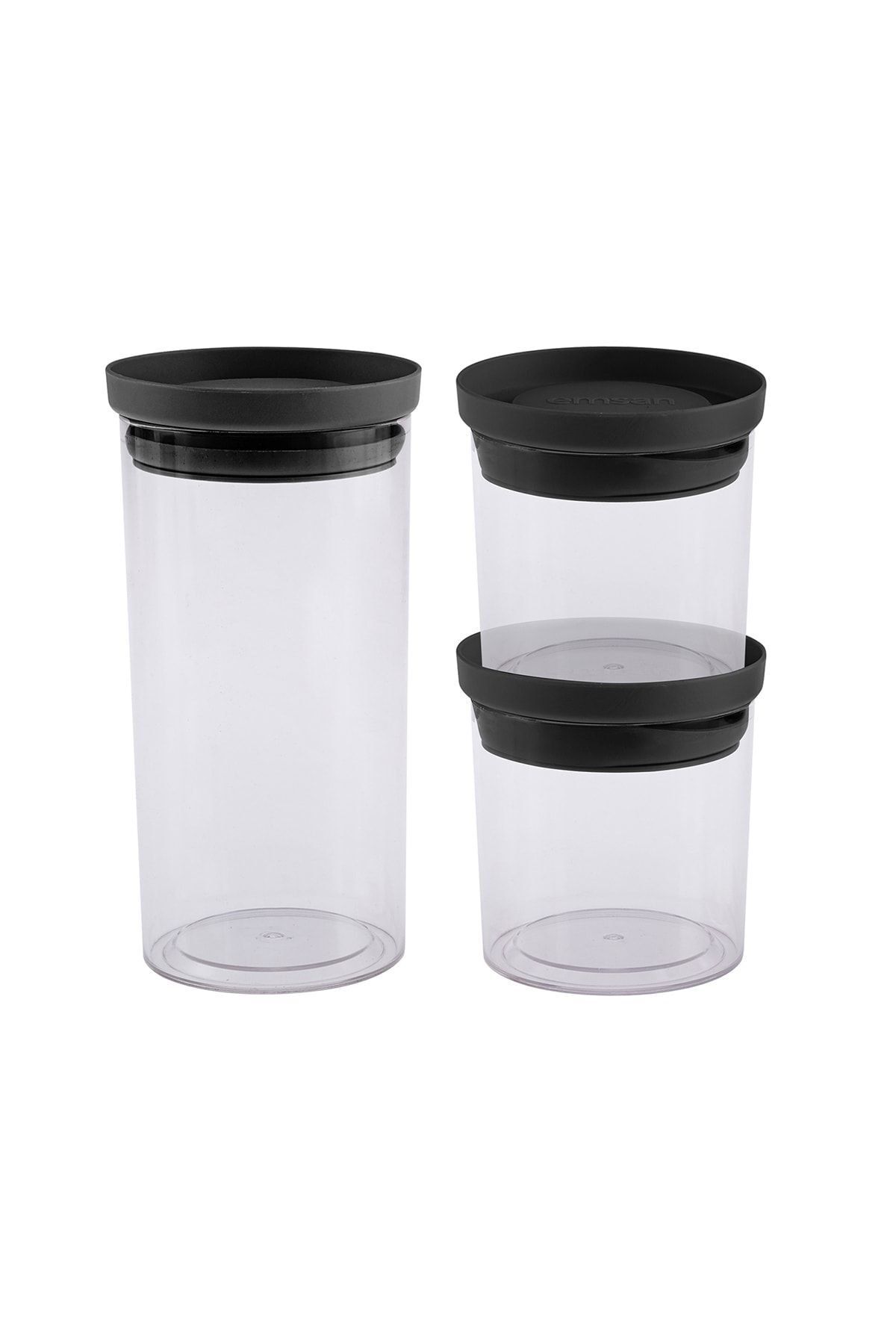 Emsan-Arya 3-Piece Small Storage Container Gray 7