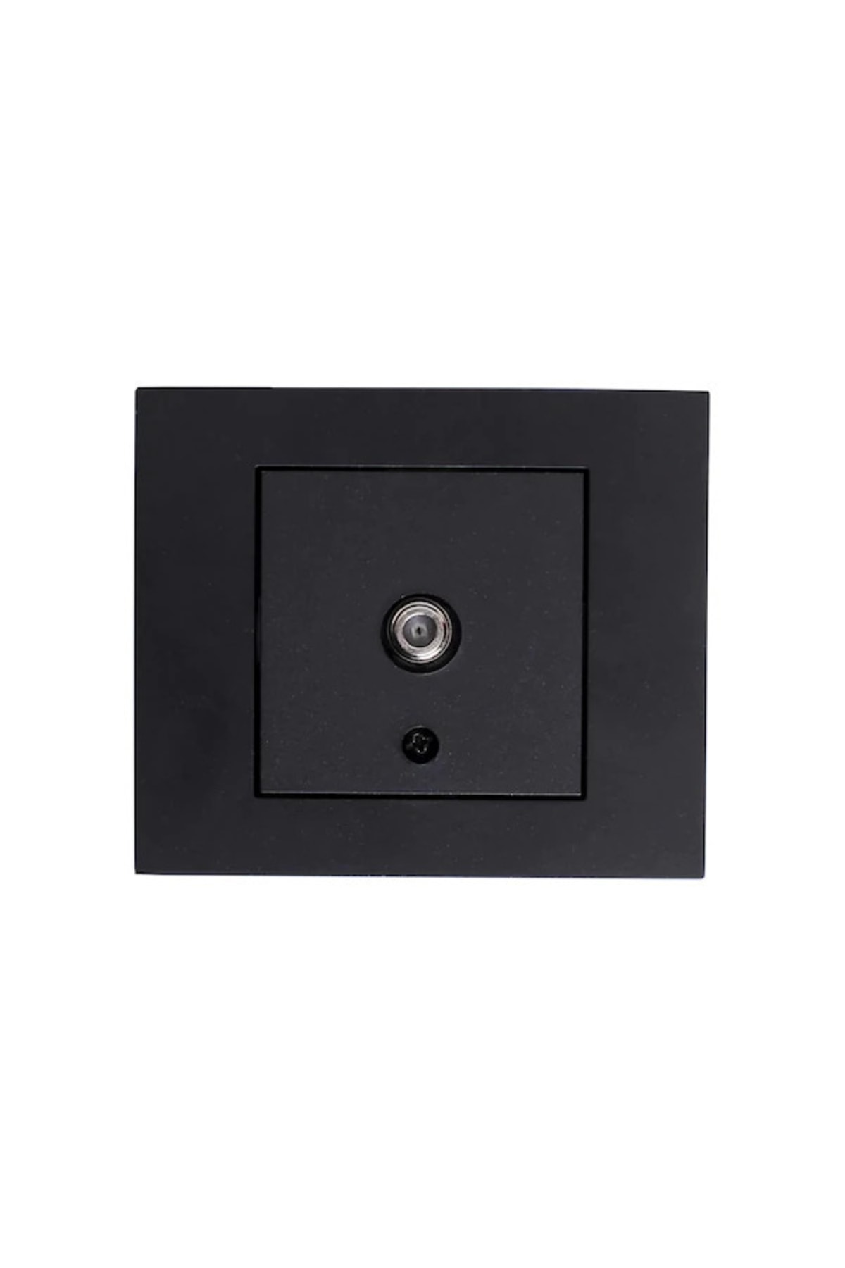 Gözde aydınlatma Ovivo Grano Siyah Tv Uydu Prizi Çerçeve Dahil