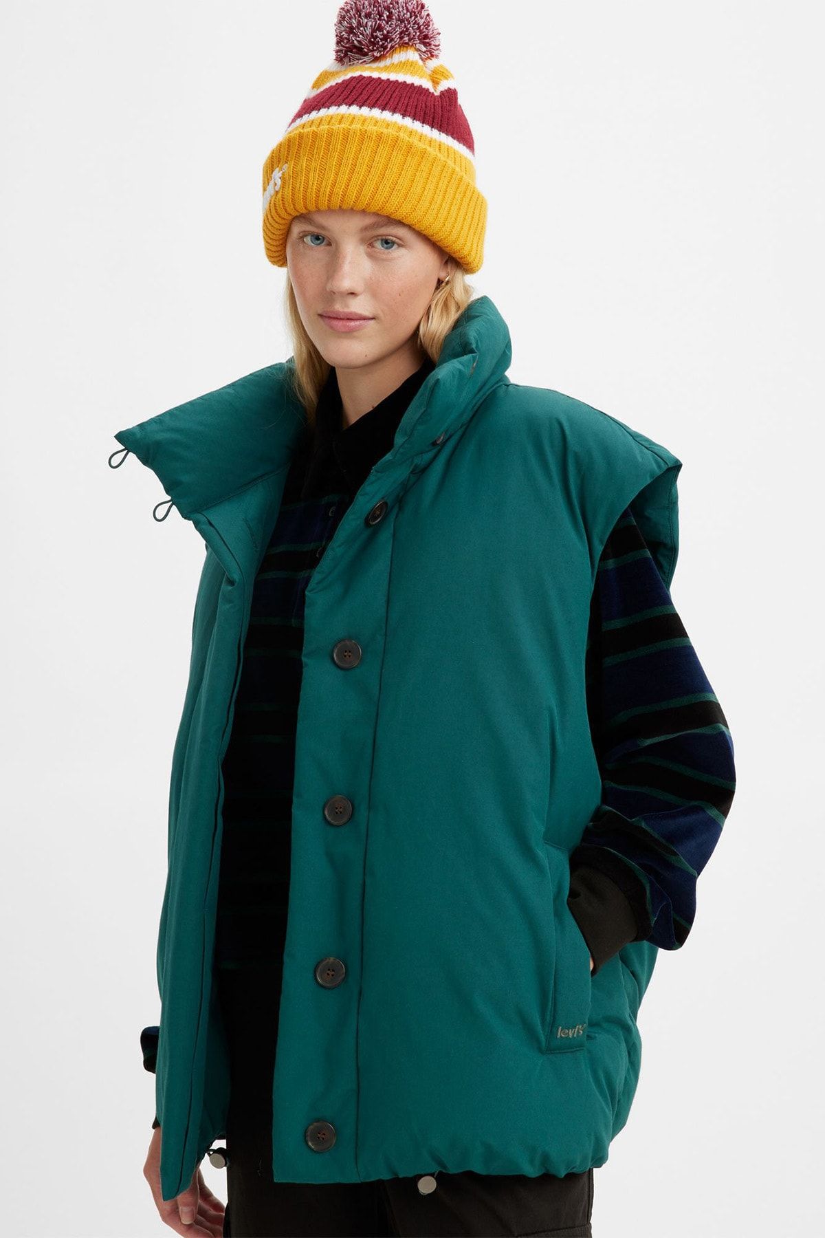 Levi's Weste Grün Puffer Fast ausverkauft