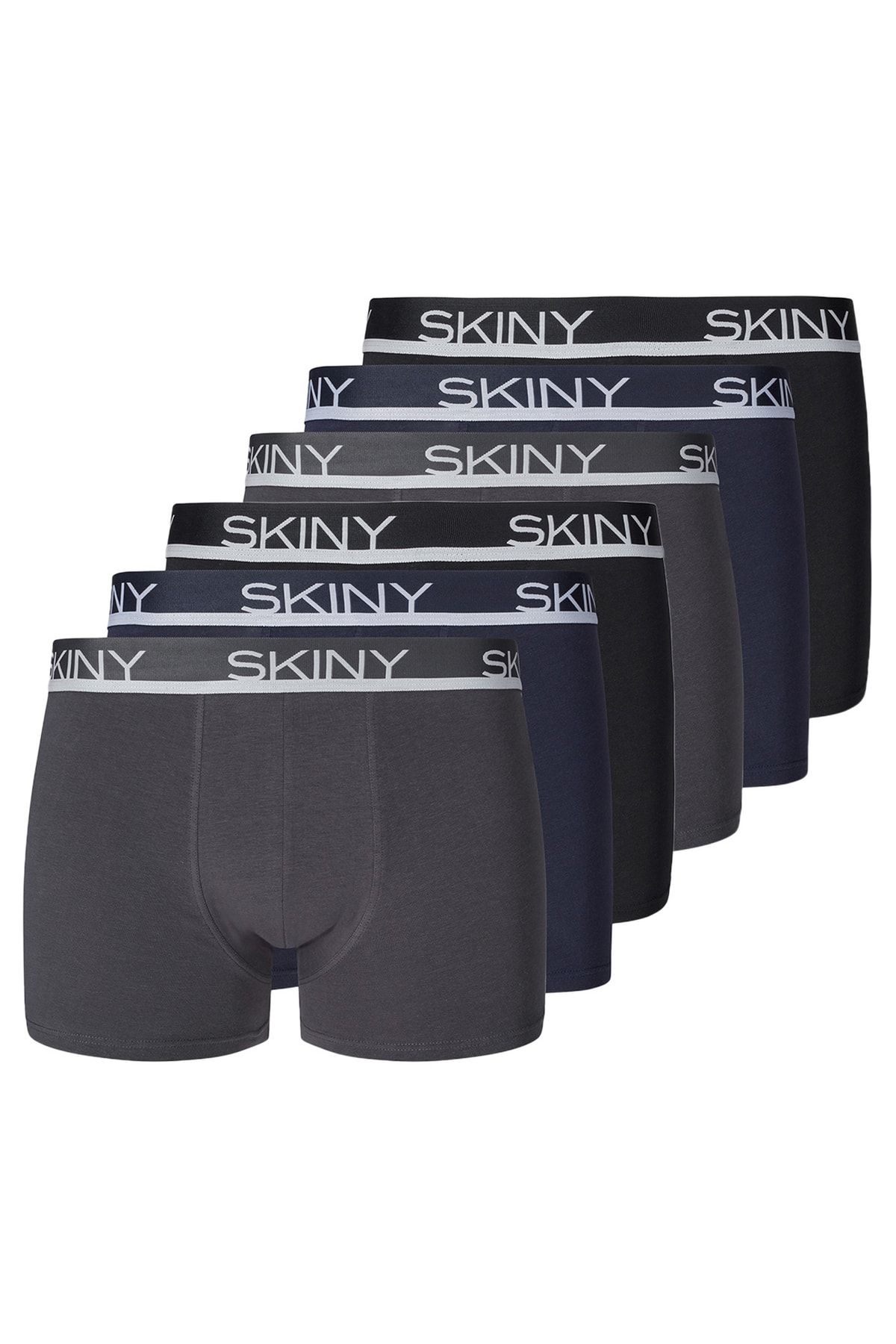 Skiny Boxershorts Grau 6er-Pack Fast ausverkauft