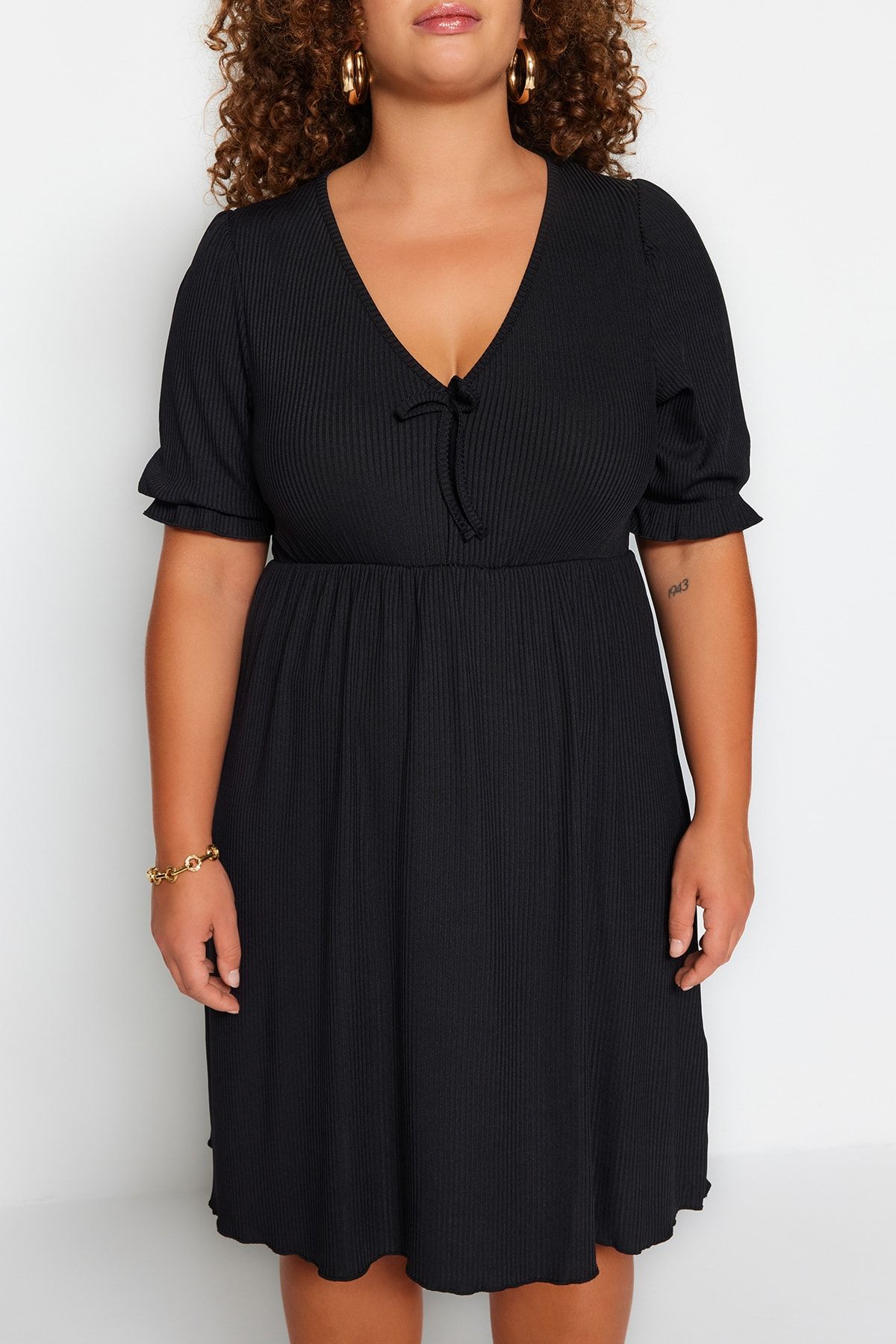Torrid black skater dress sales