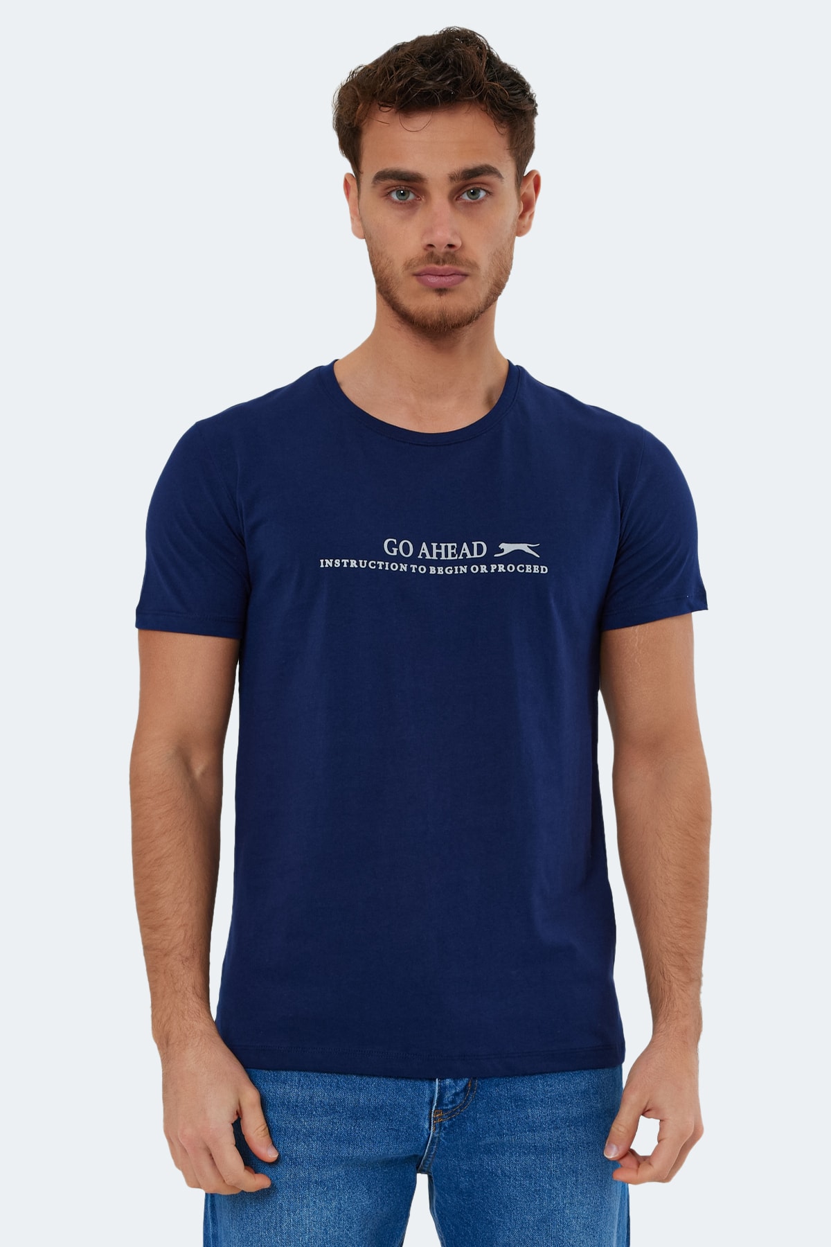 Slazenger T-Shirt Dunkelblau Regular Fit