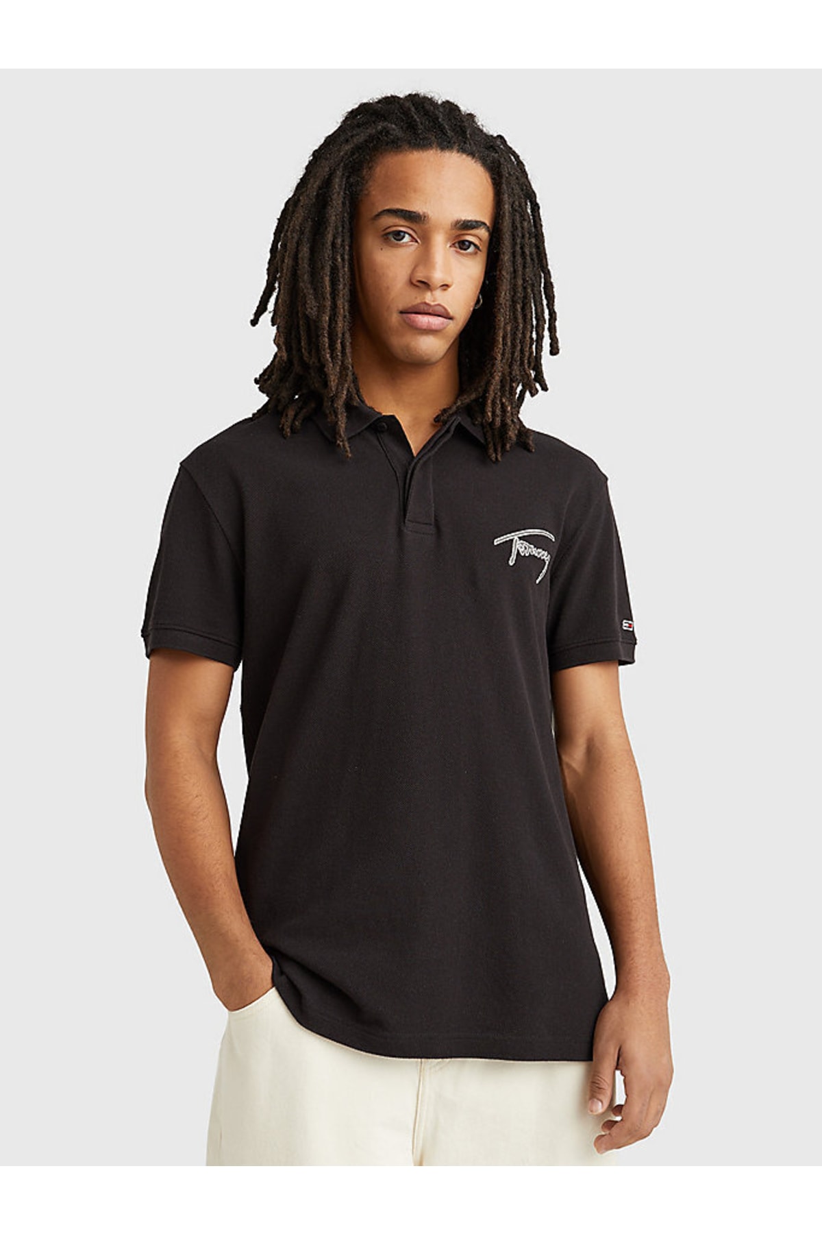 Tommy Jeans Men's Classic Fit Signature Polo
