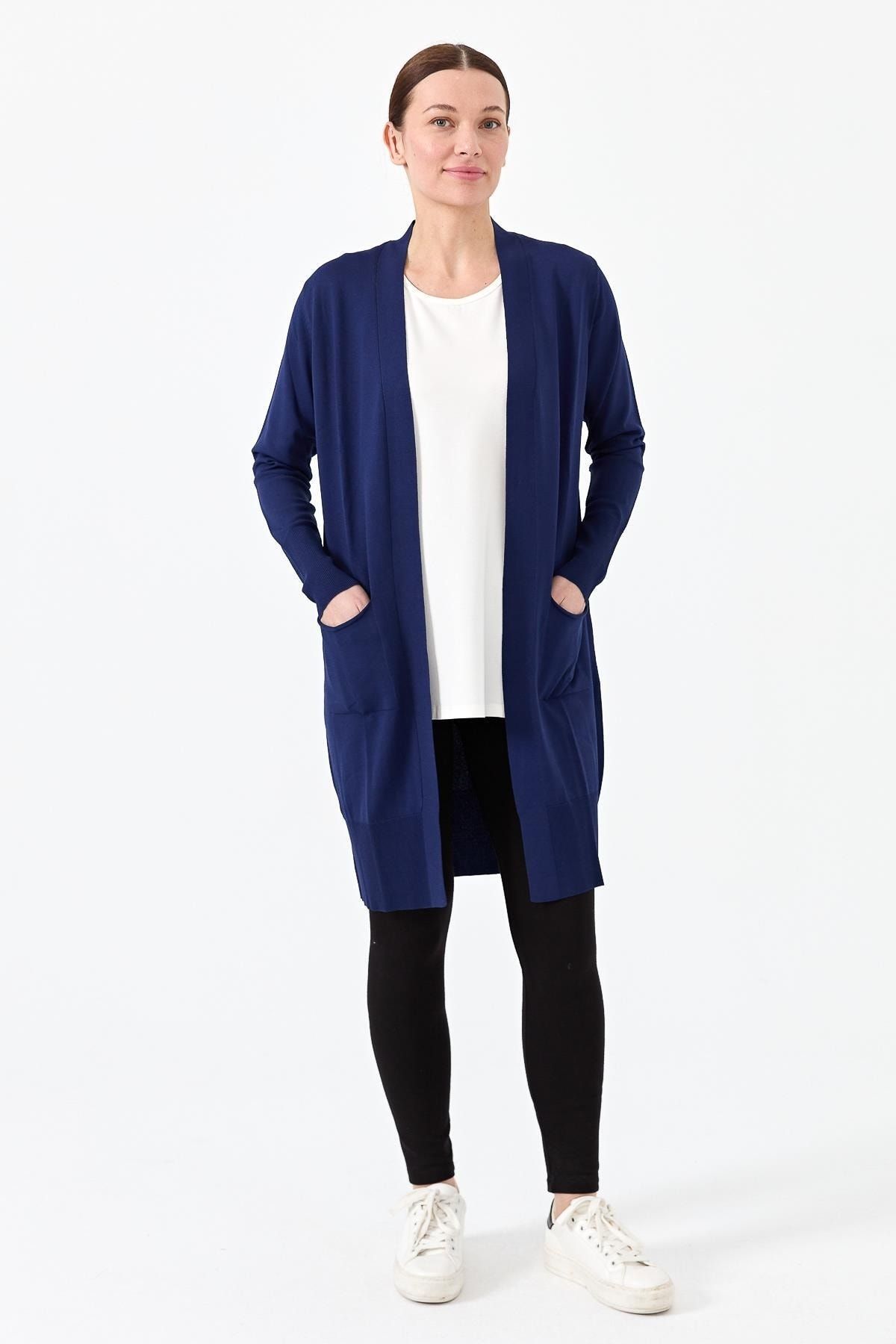 Navy cardigan sweater best sale