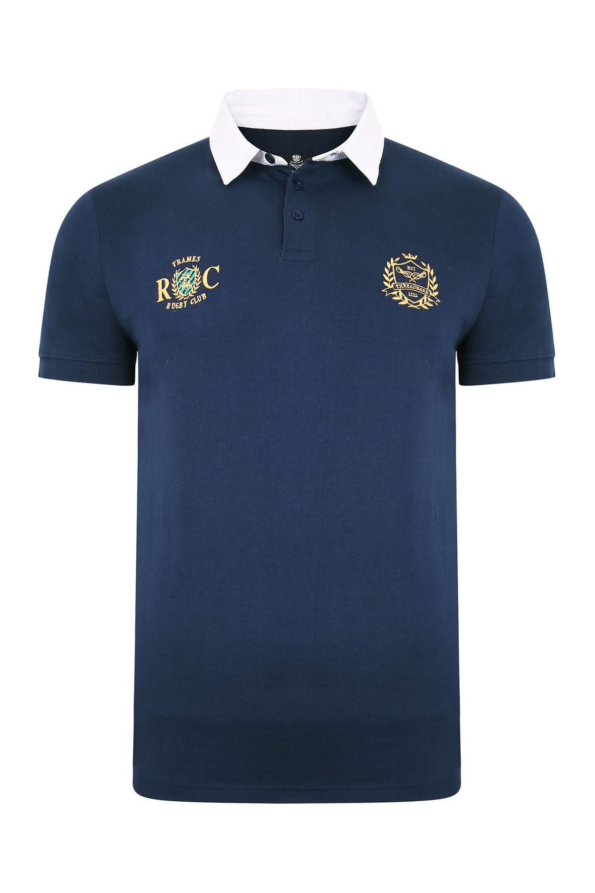 Threadbare Poloshirt Dunkelblau Regular Fit Fast ausverkauft