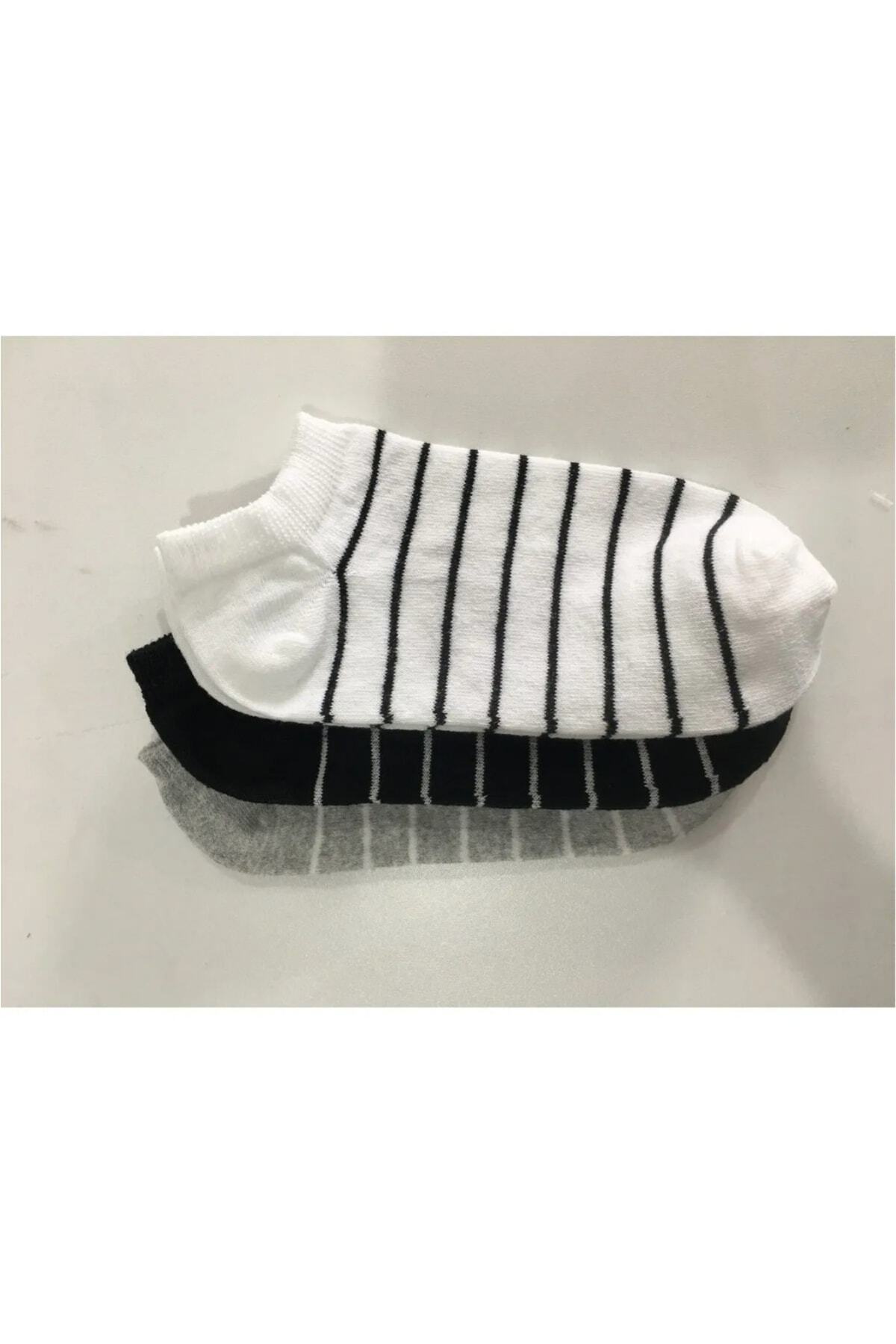3 Lü Unisex Çemberli Patik Çorap — görsel 3 · 3214836585139